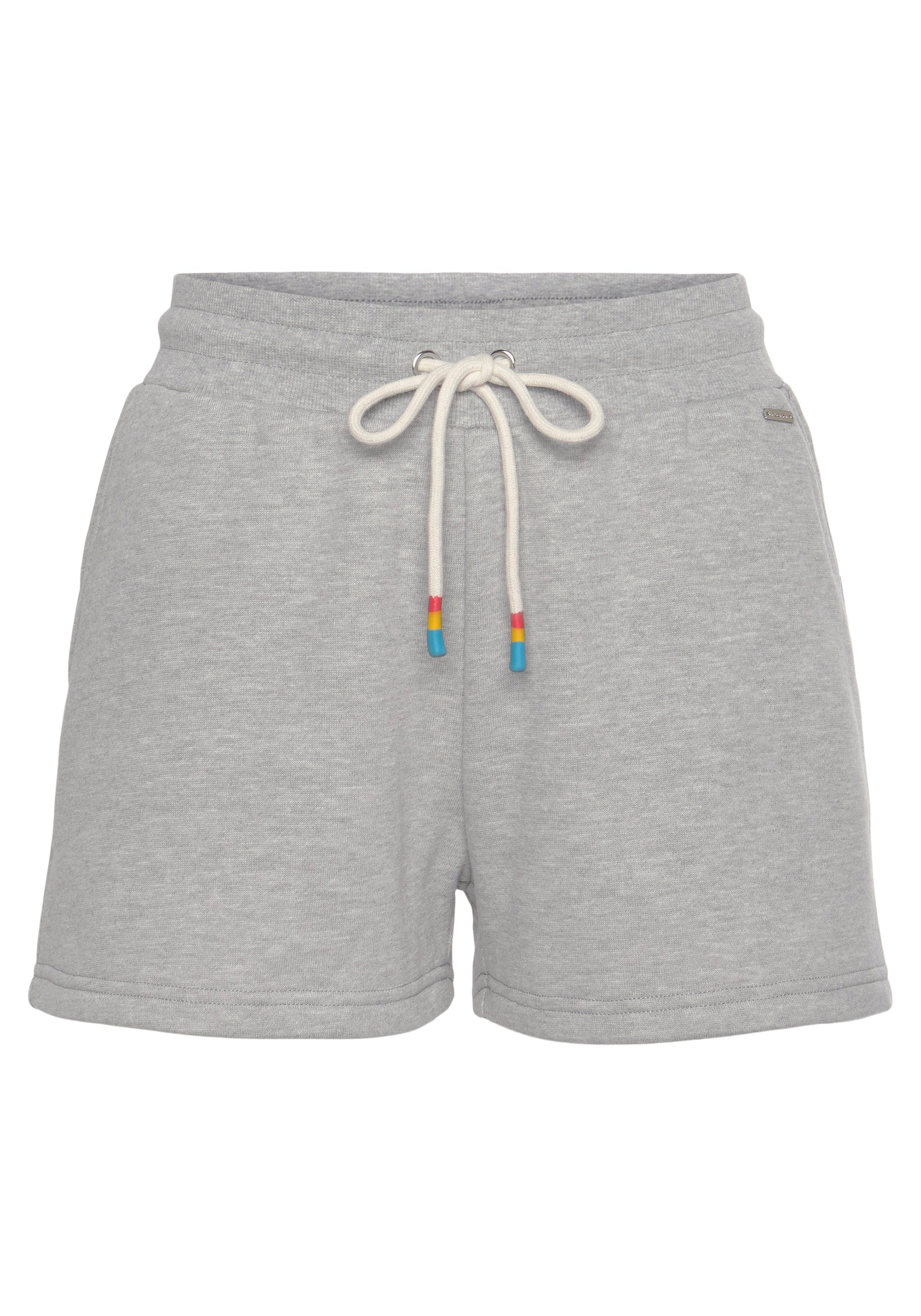 Pride Regenbogen-Label Relaxshorts LASCANA grau-meliert mit