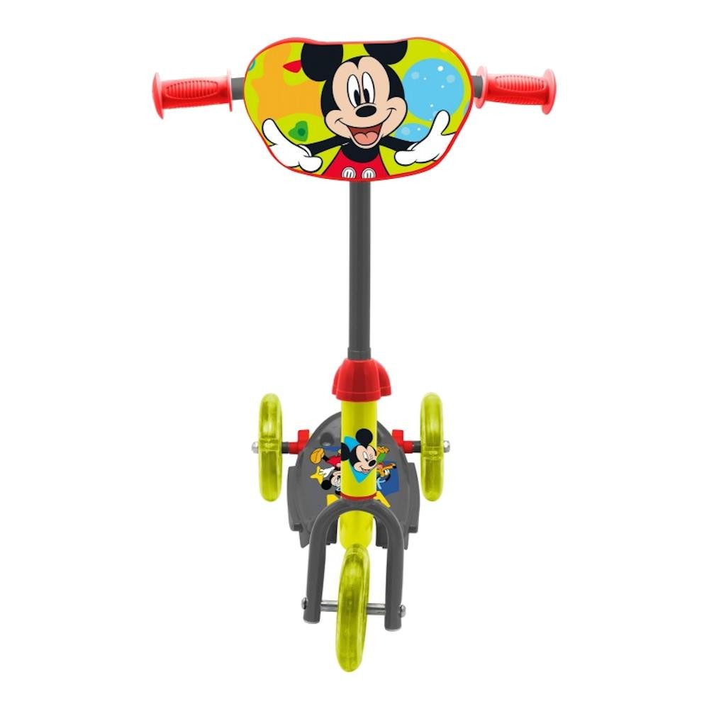 Disney Mickey Mouse Cityroller Mickey Mouse 3-Rad-Kinderroller, Grün, Für kleine Disney-Fans ab 3