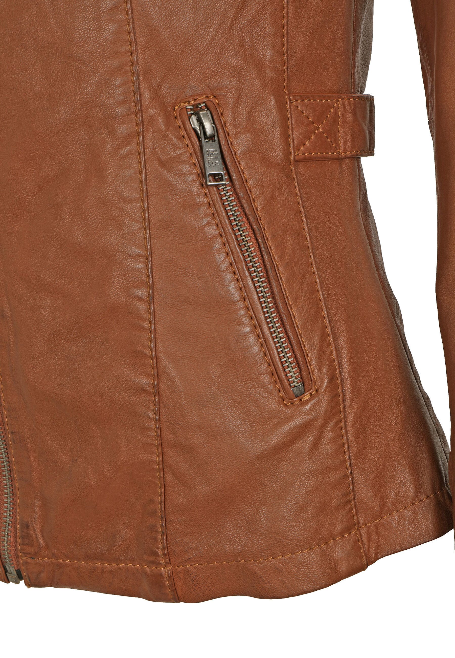 H.I.S Lederjacke SCARLET (1-St) mit seitlicher Schnalle zum Verstellen der Taillenweite – Bild 5 von 5