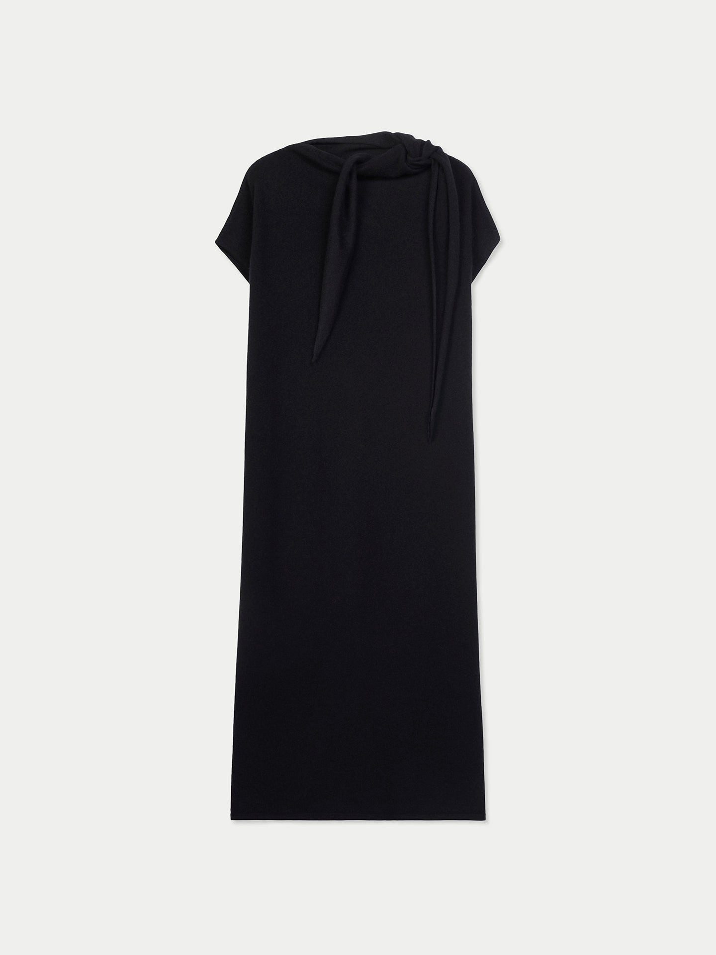 GOBI Cashmere Strickkleid Kaschmirkleid mit Schleifenkragen