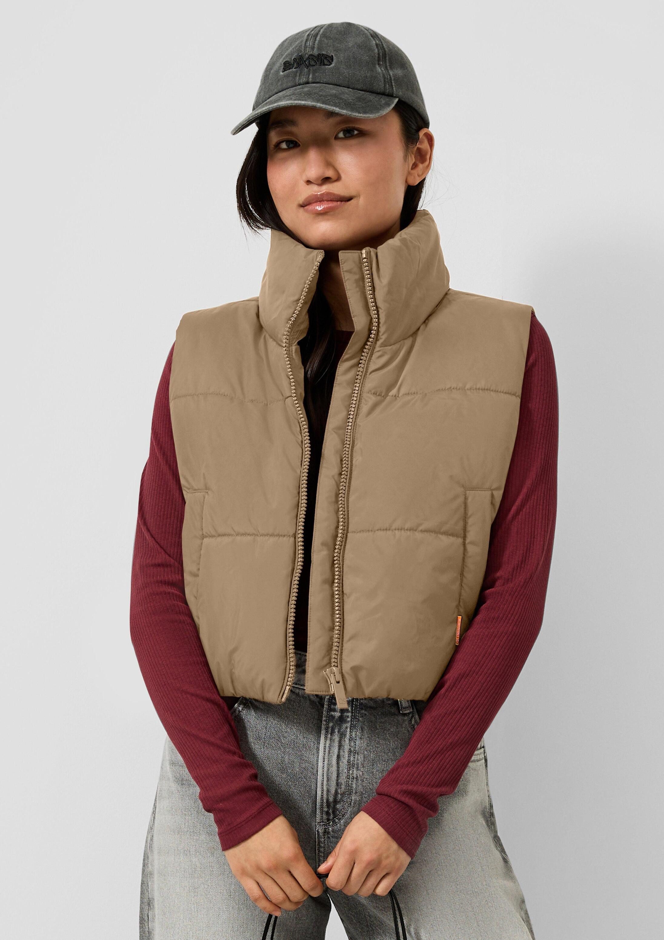 QS Outdoorjacke Outdoor-Weste Verkürzte Pufferweste