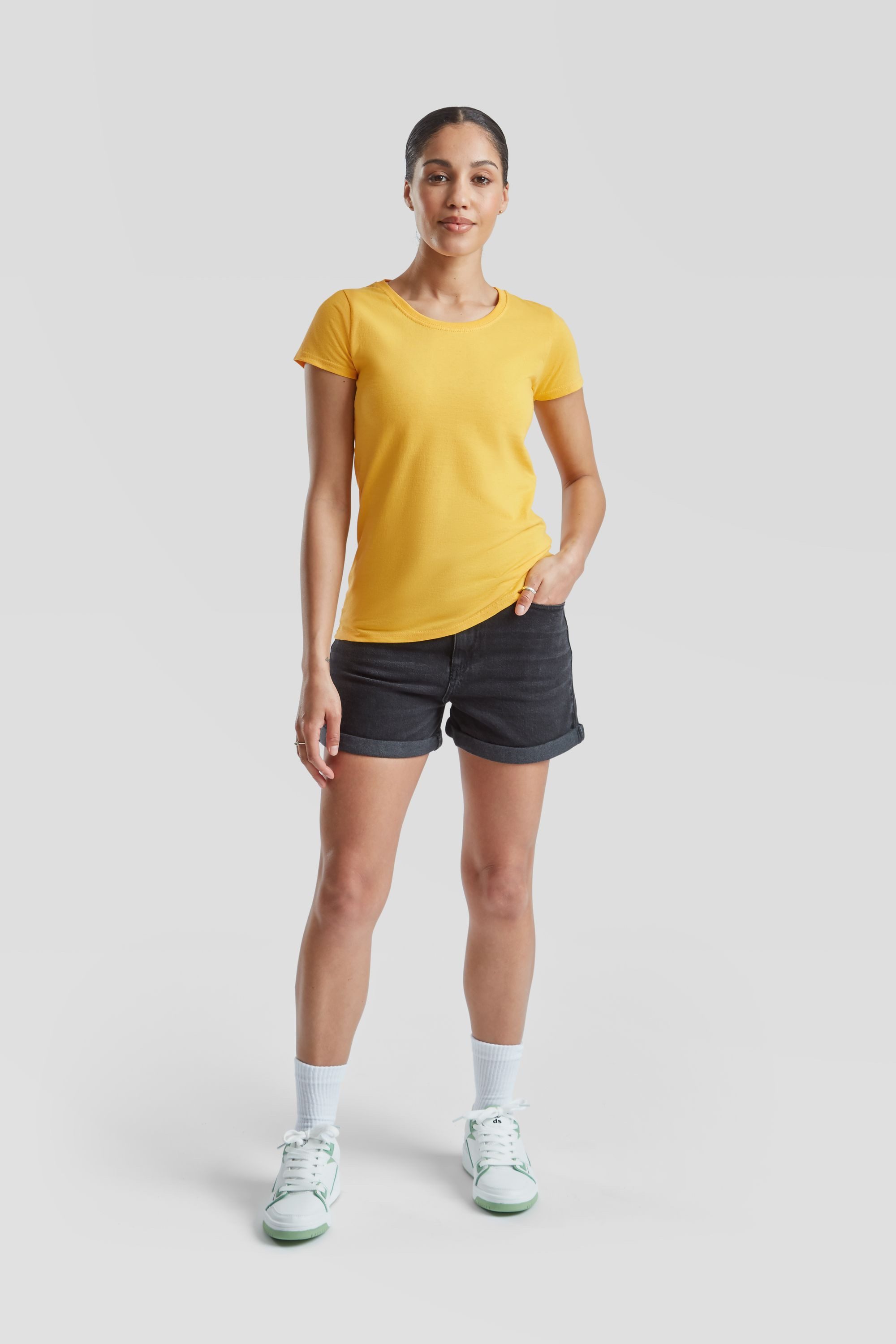 Fruit of the Loom Rundhalsshirt Fruit of the Loom Valueweight T Lady-Fit