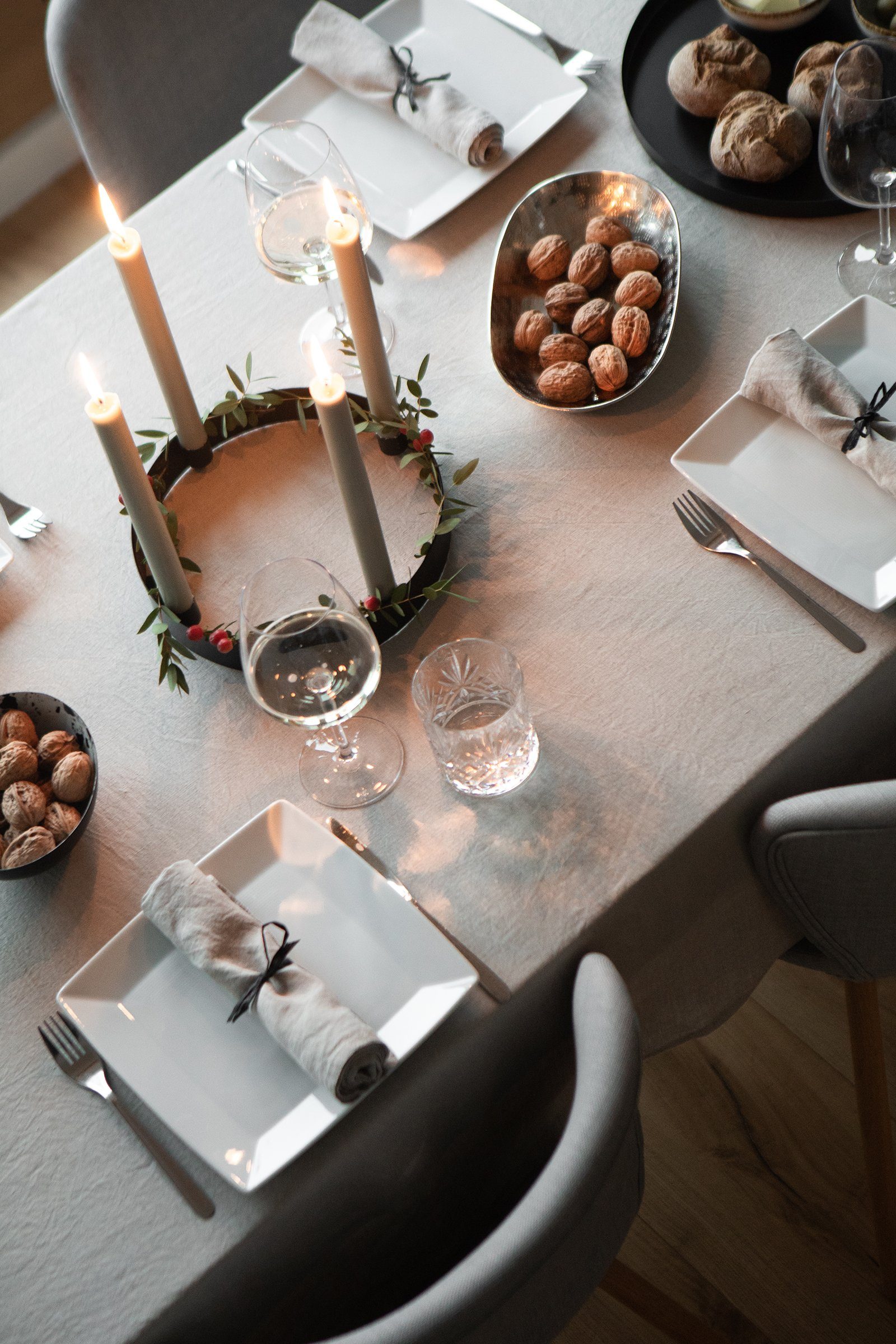 LaLe Living Adventskranz Ring-Kerzenständer "Onyx" in Schwarz und Gold matt günstig online kaufen