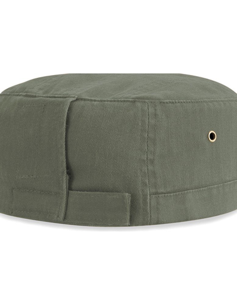 Army Style Baumwolle Beechfield® schwere, Olive Military Kappe % Vintage gewaschene 100 Cap Cuba