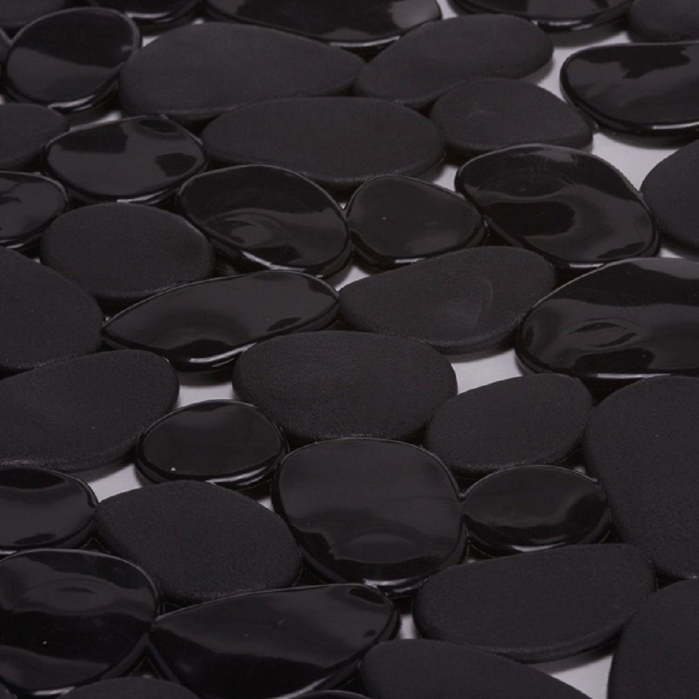 MSV Duschmatte KIESELSTEIN, mit Saugnäpfen, rutschfest, pflegeleicht, PVC, günstig online kaufen