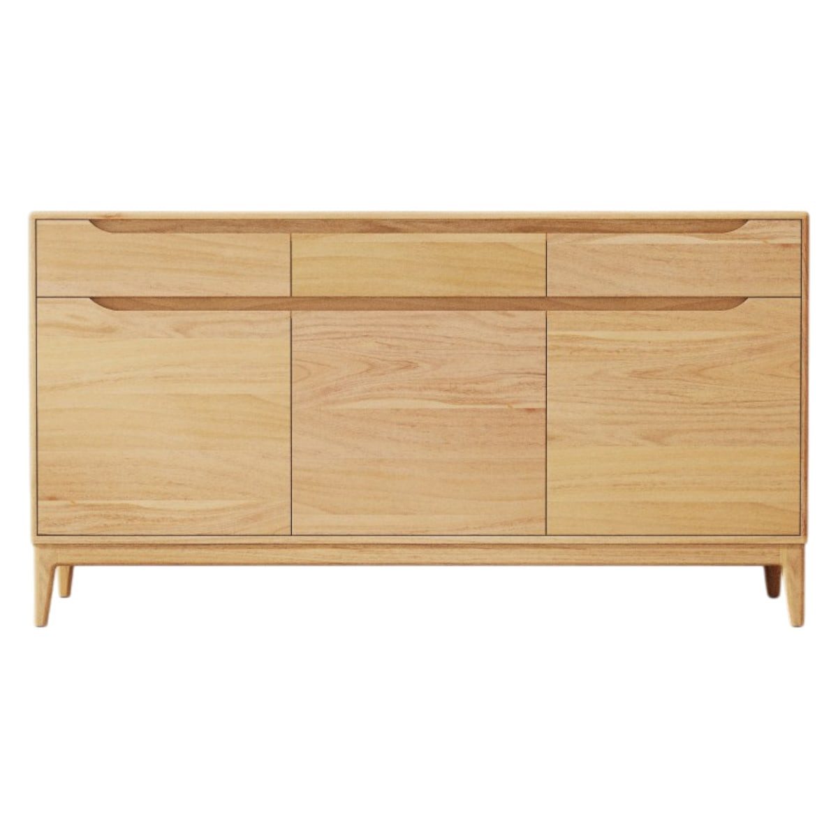 Tikamoon Sideboard Gabrielle - Sideboard aus massivem hellem Mangoholz 150 cm
