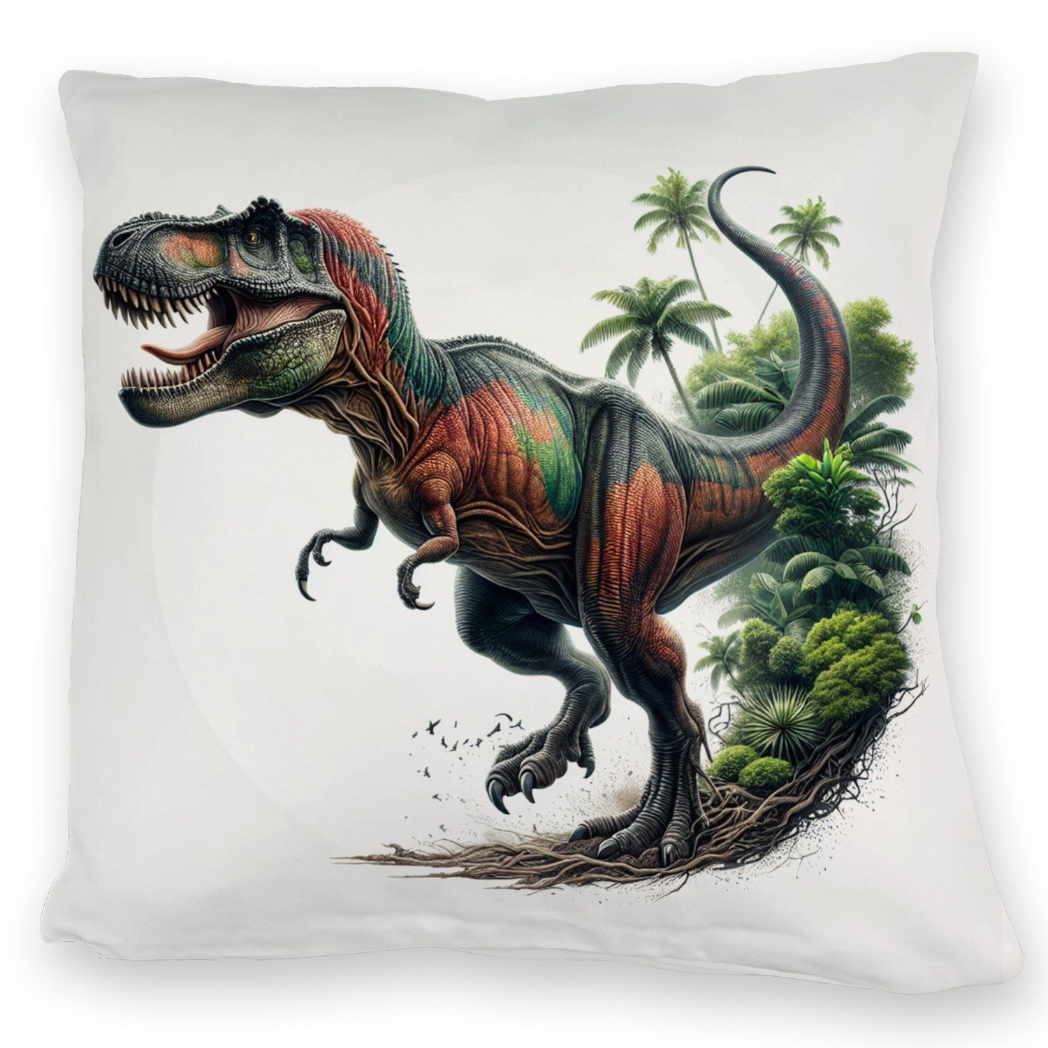 speecheese Dekokissen T-Rex Dinosaurier Kuschelkissen
