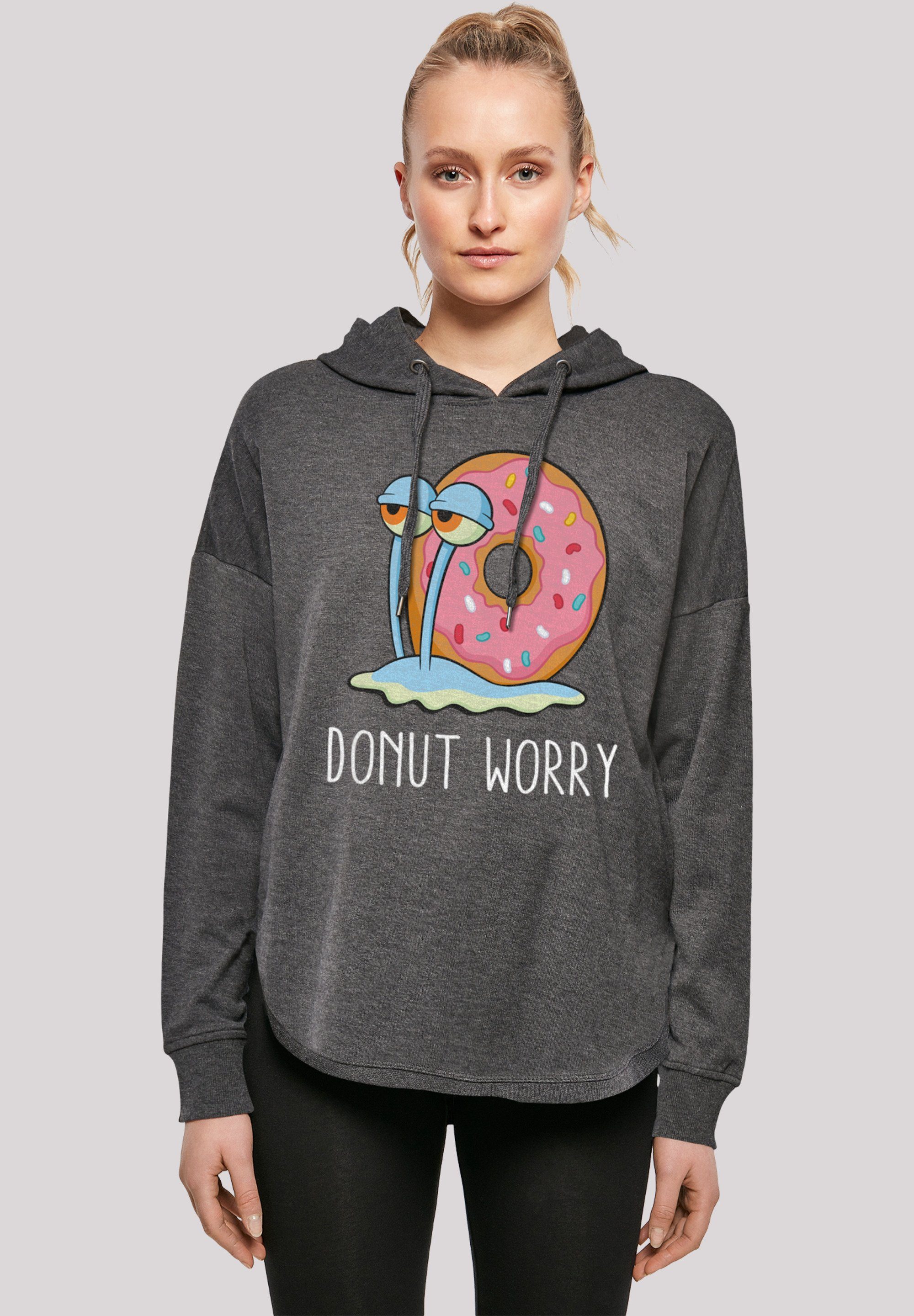 Schwammkopf Worry Donut Print charcoal Spongebob F4NT4STIC Garry Kapuzenpullover