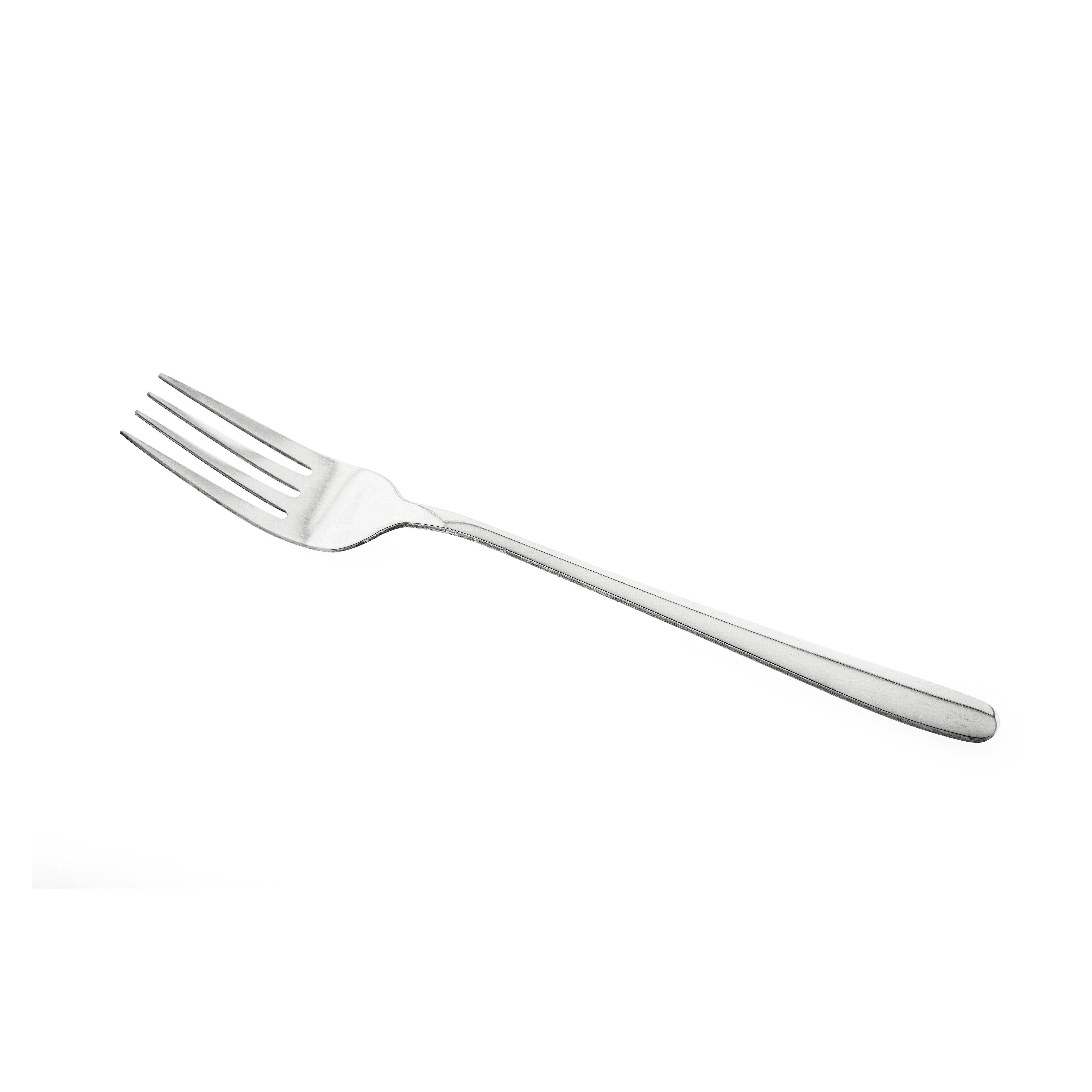 Sunay Besteck-Set 6 Tlg. Menügabel-Set aus 18/10-Edelstahl mit dezententem Stil Silber (6-tlg)