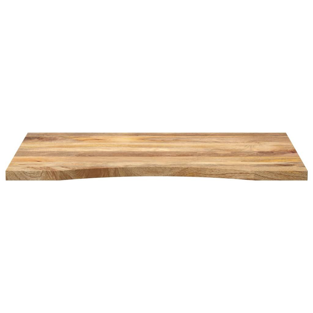 vidaXL Tischplatte Schreibtischplatte mit Aussparung 90x60x2,5 cm Massivholz