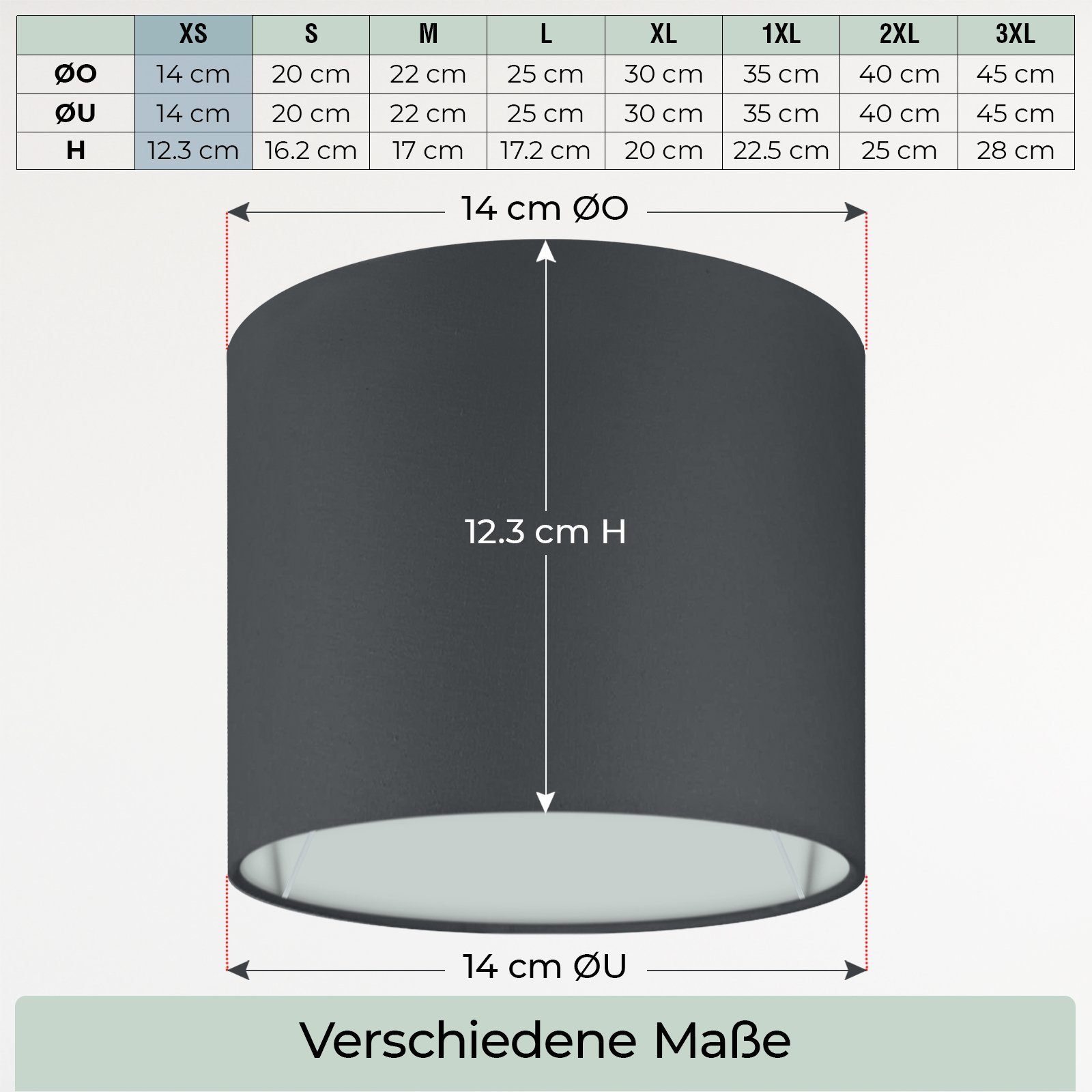 Wogati Lampenschirm Premium Hänge- und Stehlampe Lampenschirm Wogati