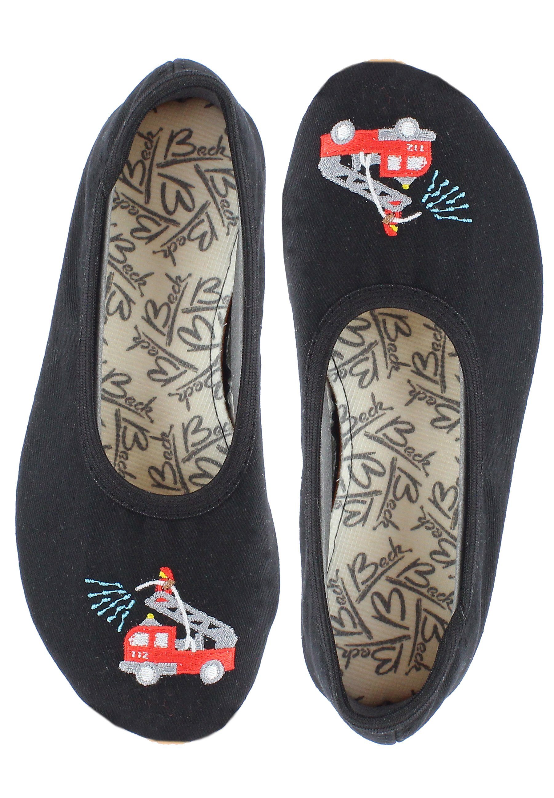 Schläppchen Feuerwehr Gymnastikschuh