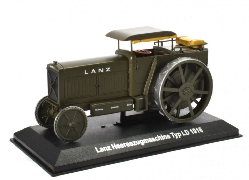 Hachette Modelltraktor Historischer Traktor 1916 Lanz Heereszugmaschine Typ LD grün 1:43, Maßstab 1:43