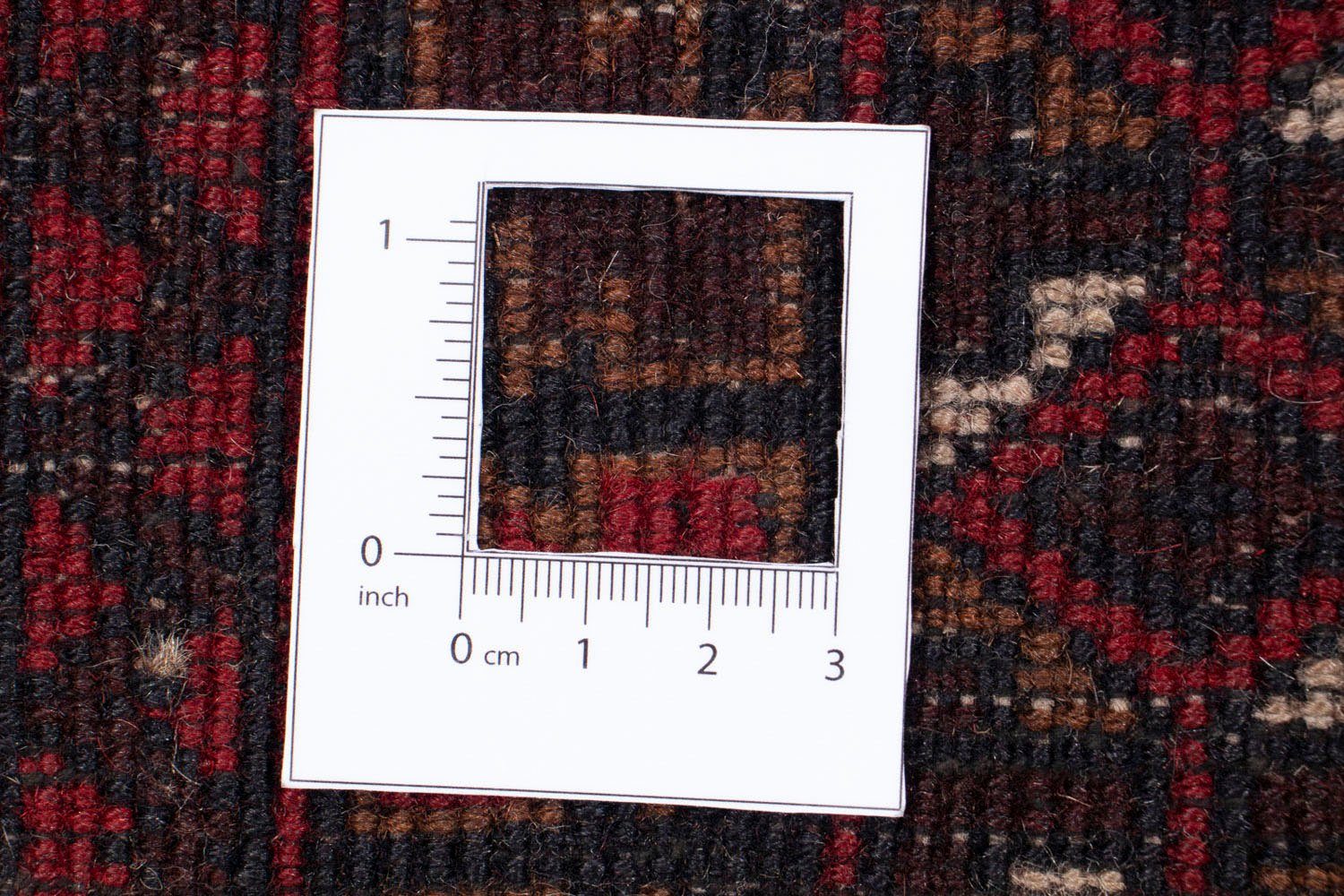Orientteppich Belutsch - Handgeknüpft, mm, Einzelstück dunkelrot, Höhe: morgenland, 126 mit cm 86 Wohnzimmer, Zertifikat 8 - rechteckig, x