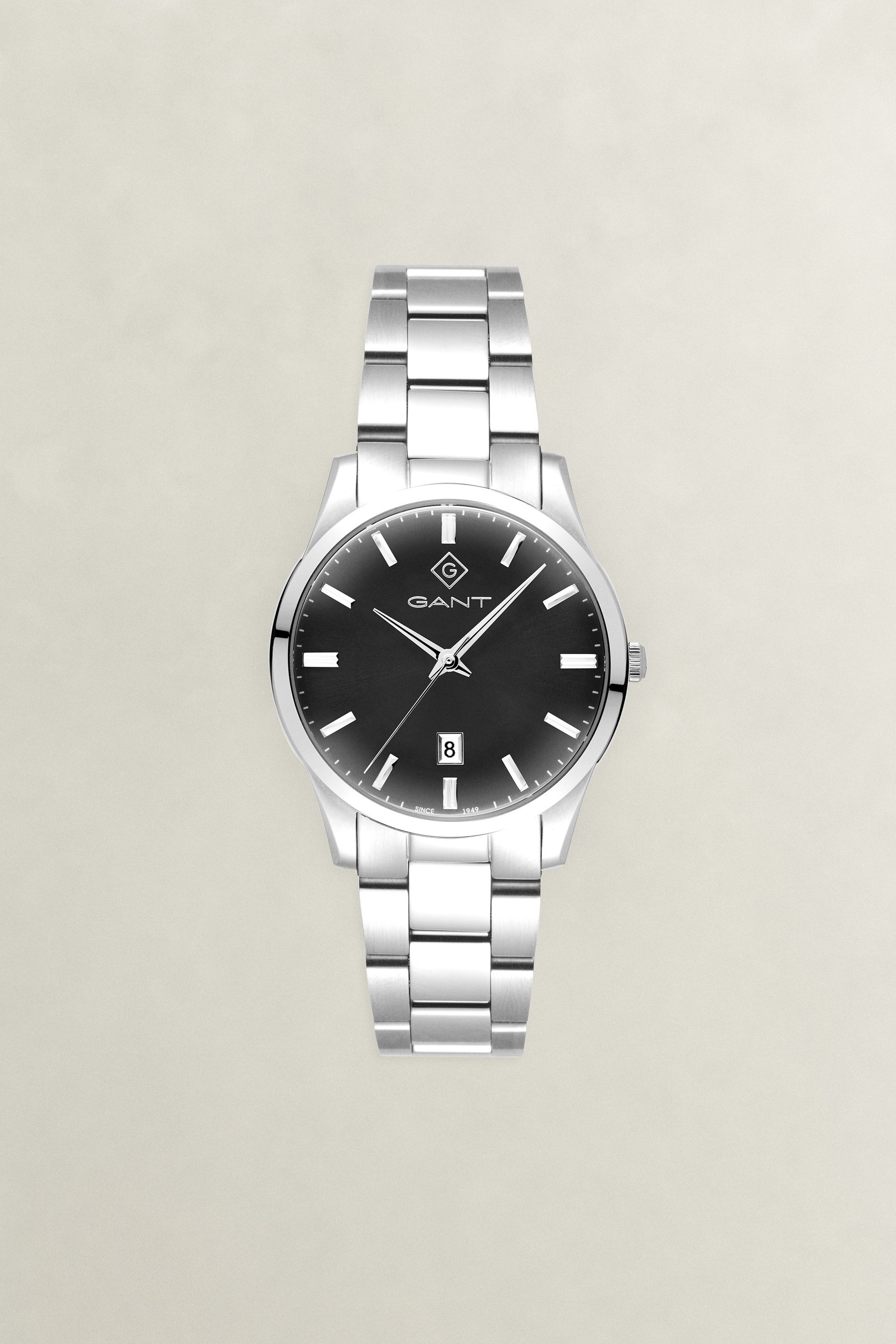 Gant Quarzuhr Taunton G208003, Armbanduhr, Herrenuhr, Edelstahlarmband, analog, Tag