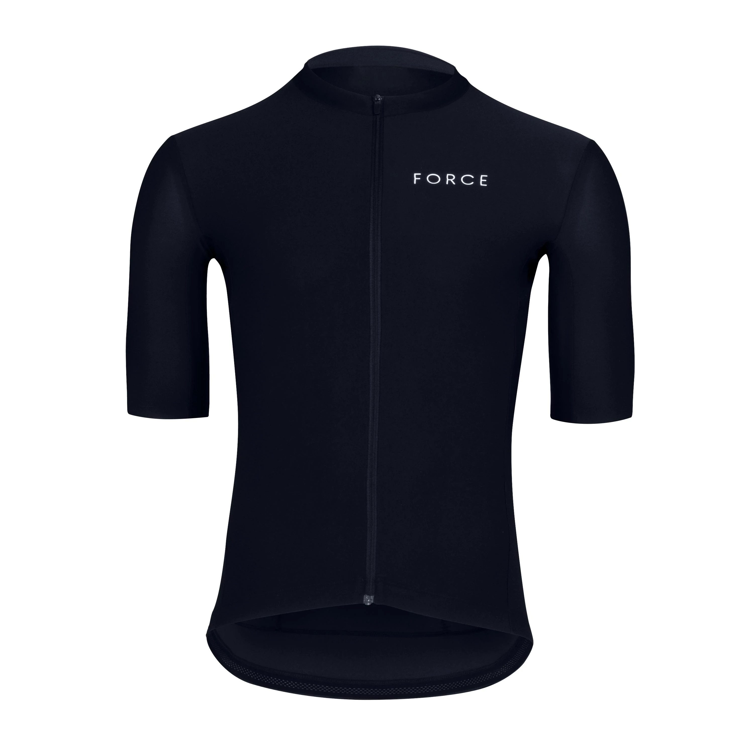 Radtrikot FORCE Jersey Icon Kurzarm, schwarz