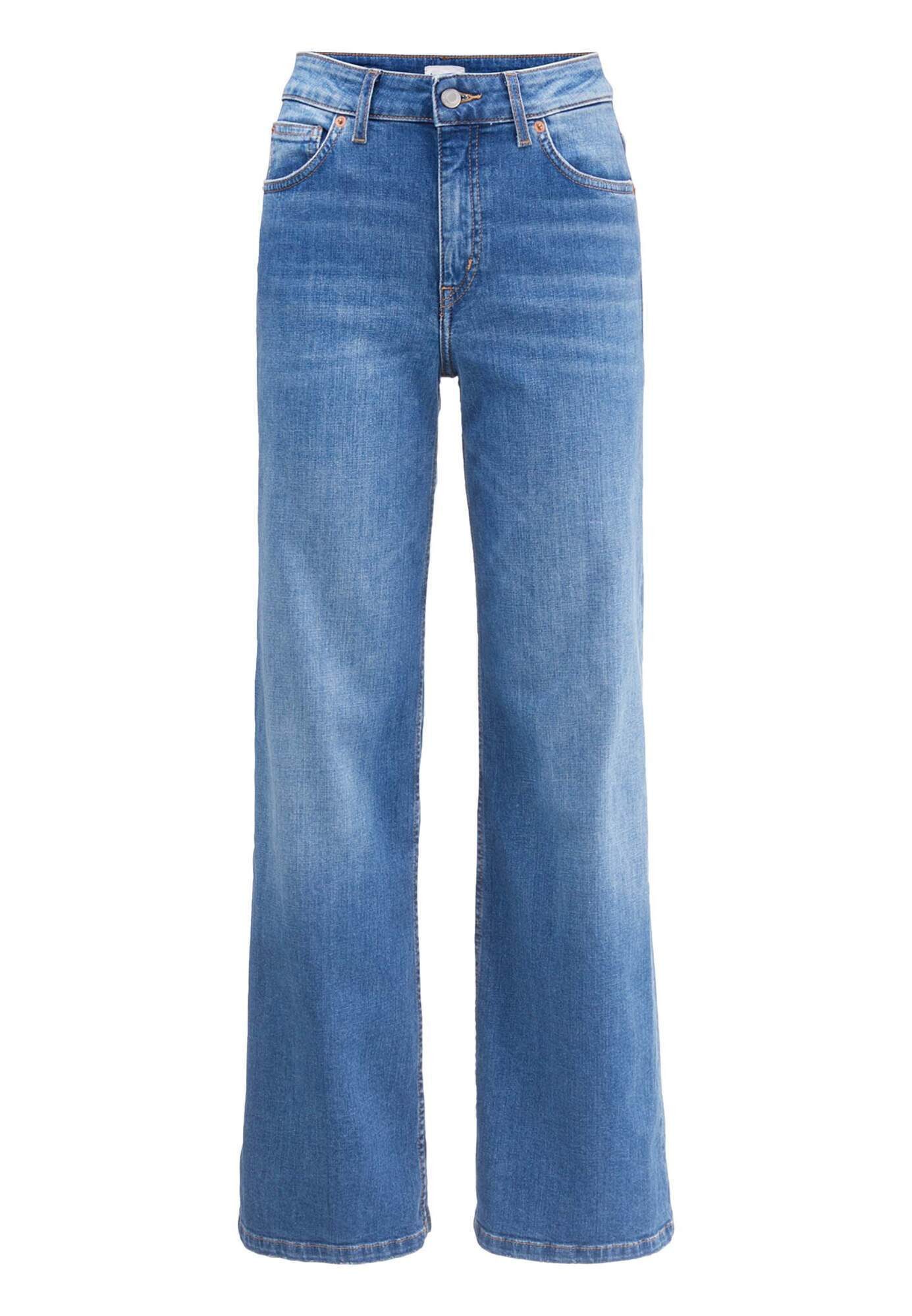 Hessnatur 5-Pocket-Jeans ALVA High Rise Wide Leg aus Bio-Denim (1-tlg)