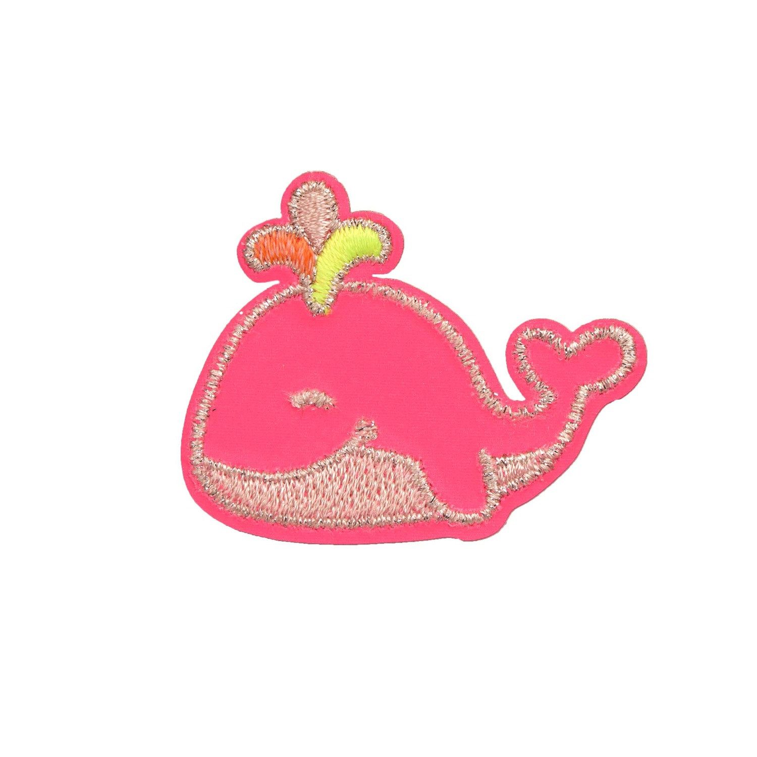 LÄSSIG Schulranzen Lässig Textil-Sticker (3 Stk), Wal pink