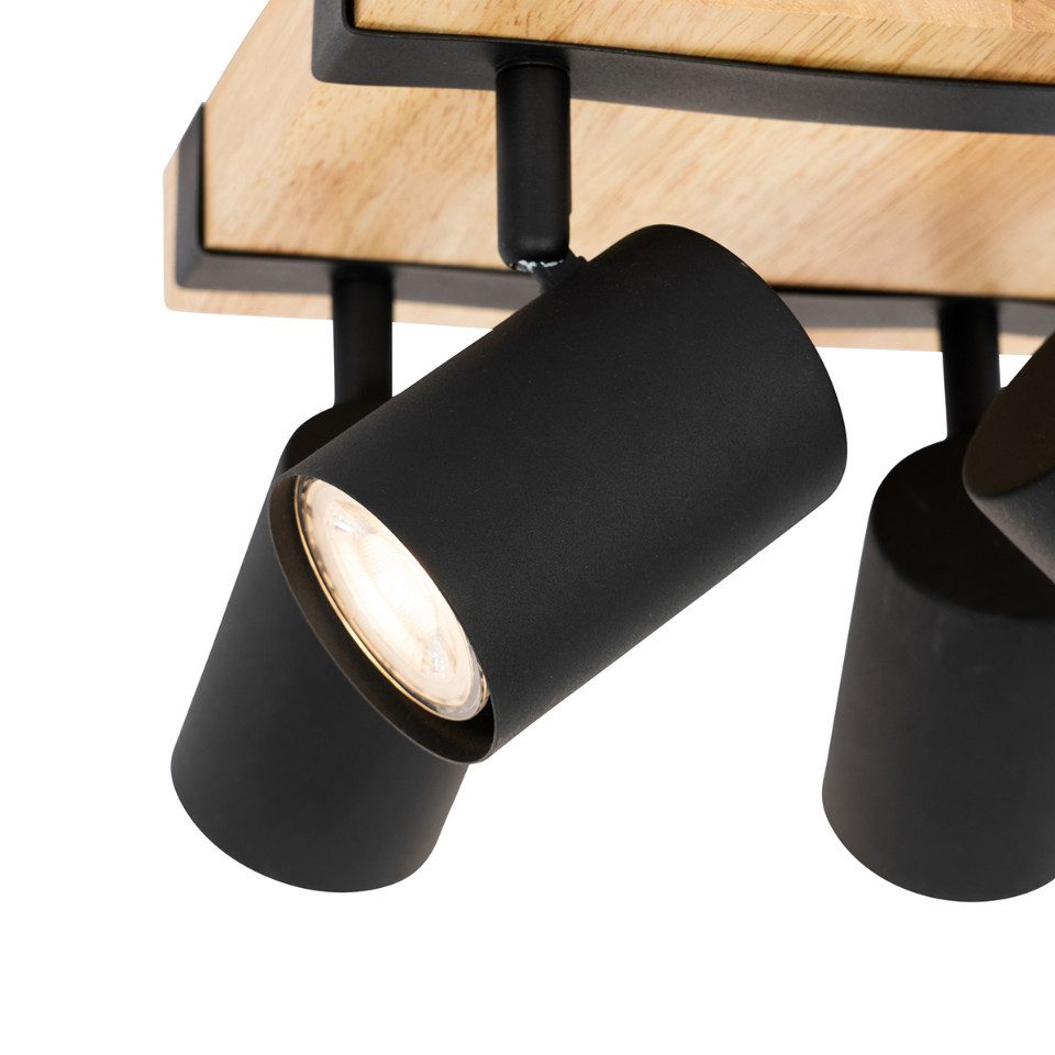 Qazqa LED Aufbaustrahler Jeana, ohne Leuchtmittel, GU10, Naturel, Modern, S günstig online kaufen