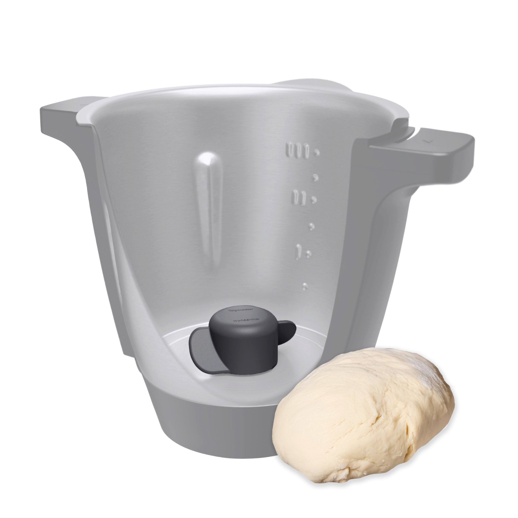 Wundermix Küchenmaschinen Zubehör-Set TeigMeister® für Monsieur Cuisine, Zubehör für MC Connect, MC Trend, MC Smart, "Monsieur Cuisine Compact", Kneteinsatz für perfekte Teige