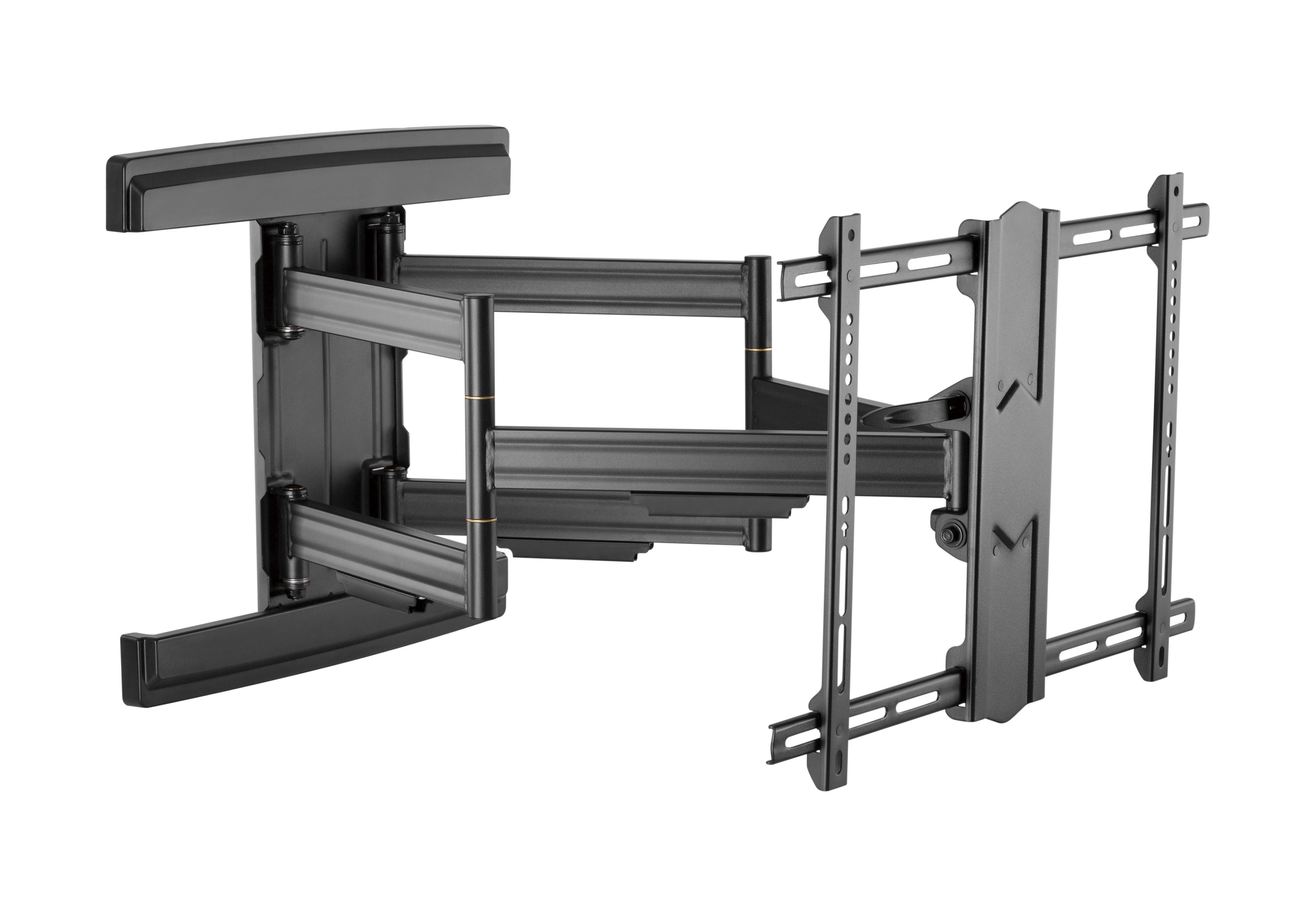RICOO TV-Wandhalterung TV Wandhalterung 65"-110" mit Schwenk- und Neigefunktion S7564-B, (bis 110 Zoll, VESA 300x200 bis 600x400, 1-tlg., 70 Kg Aufnahme, 65" bis 110" (165-279 cm) Bildschirm Diagonale, +/-60° schwenkbar, +15°/-2° neigbar, +/-3° drehbar, a