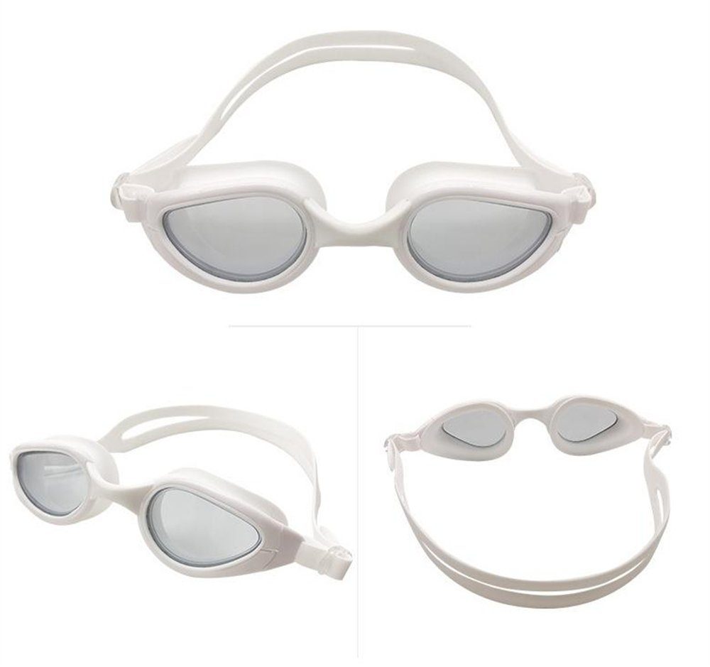 Rouemi Schwimmbrille Schwimmbrille für Erwachsene, komfortabel Taucherbrille wasserdicht Schwarz