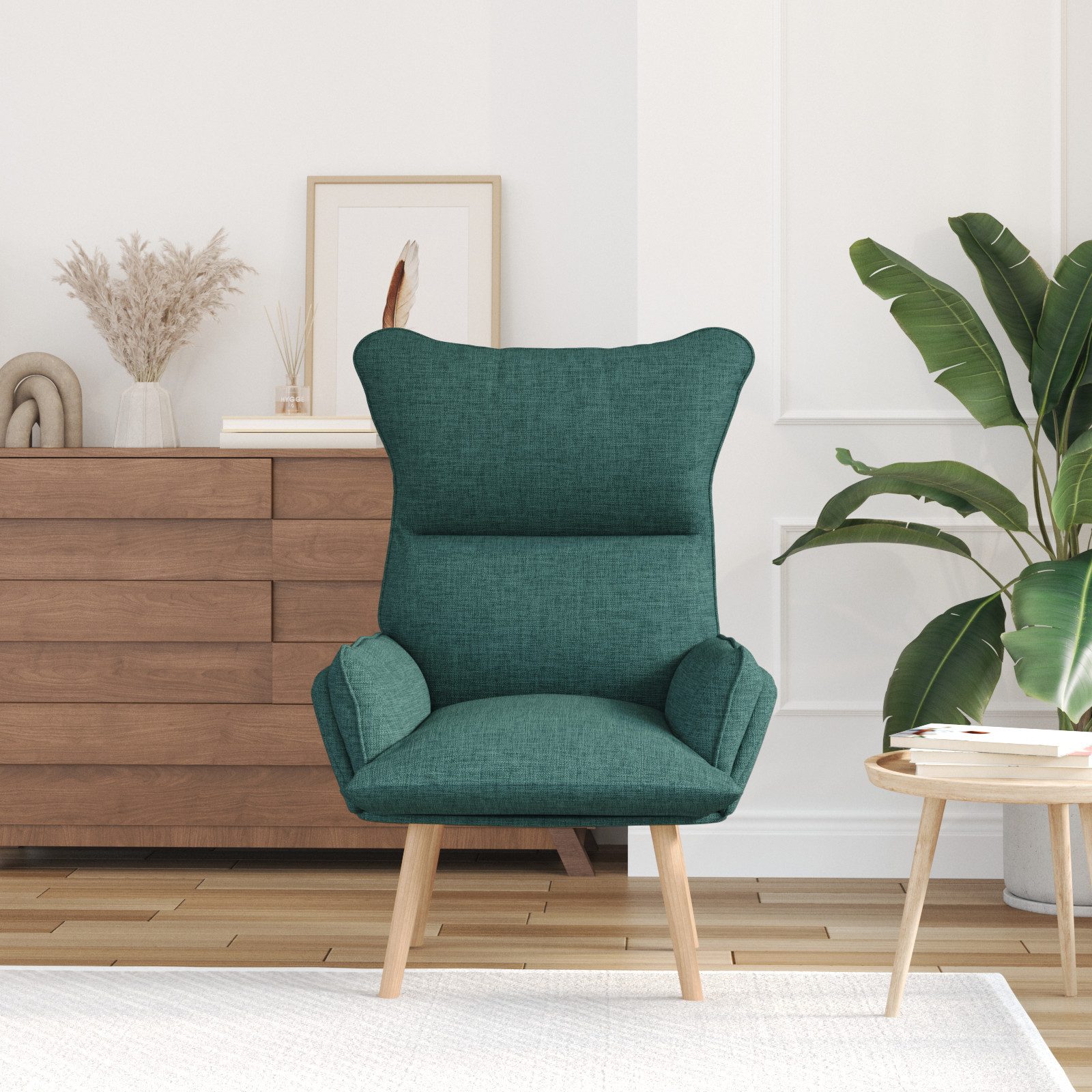 vidaXL Sessel Relaxsessel Dunkelgrün Stoff (1-St) günstig online kaufen