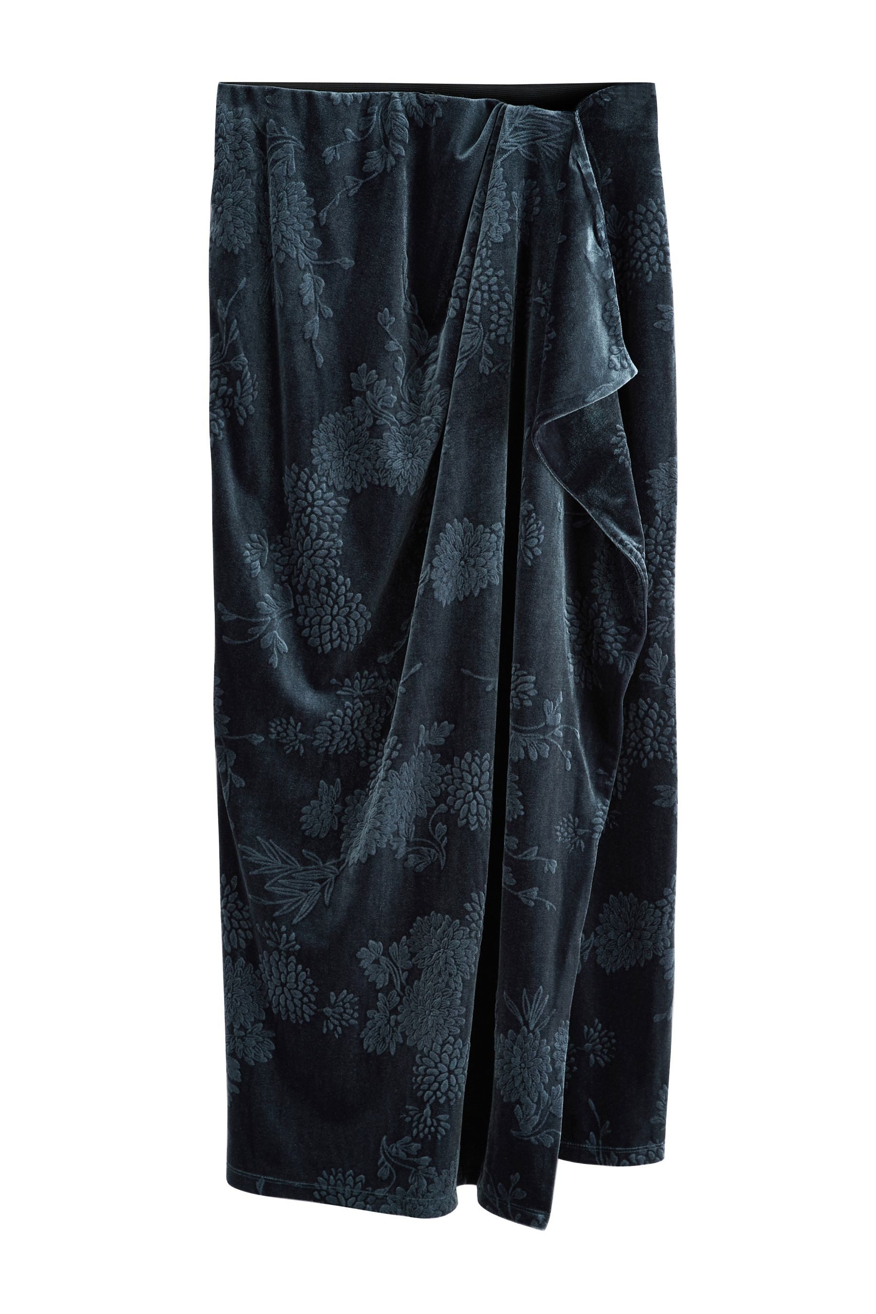 Next Midirock Midirock aus geprägtem Samt mit Drapierung (1-tlg) günstig online kaufen