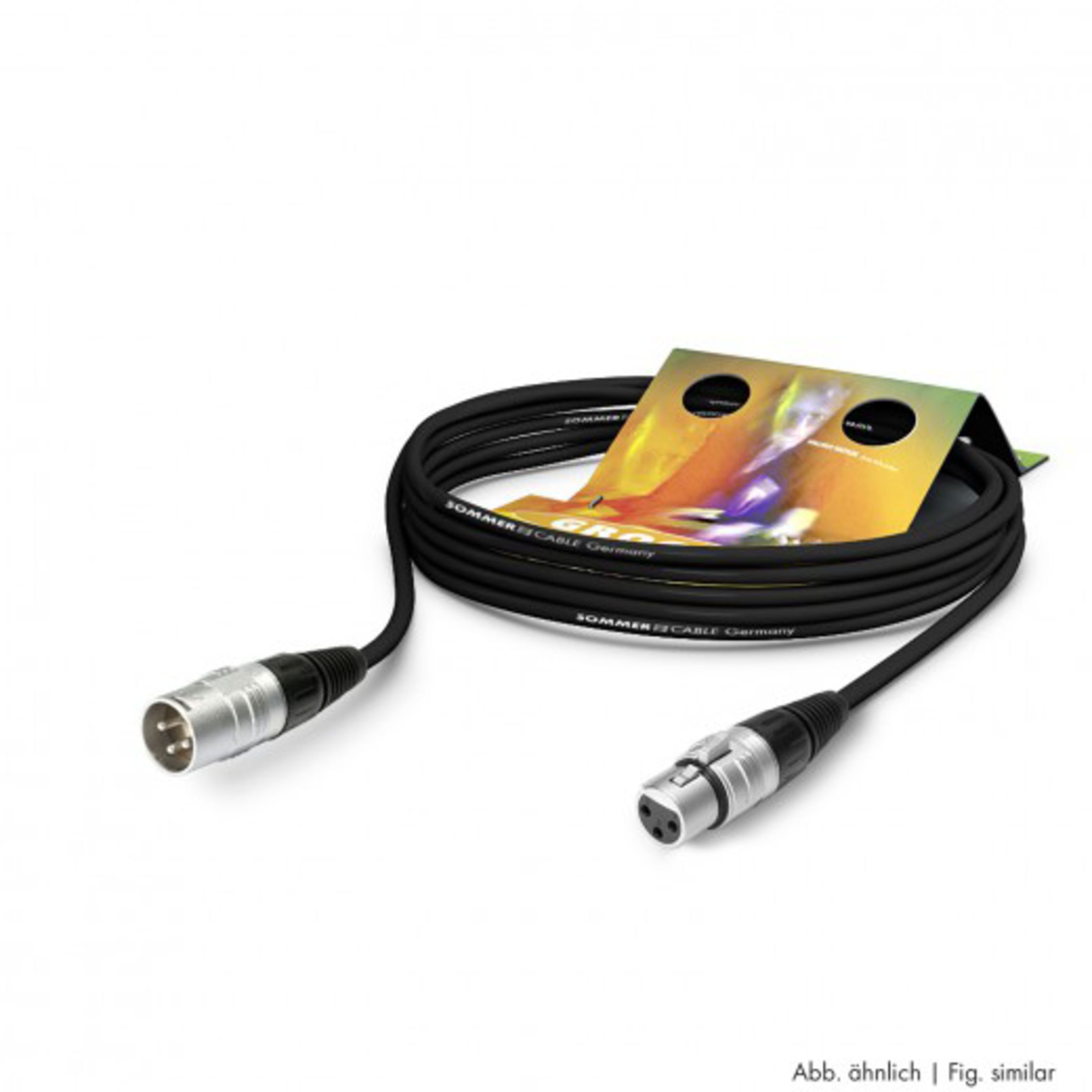 Sommer Cable Audio-Kabel, SGHN-0200-SW Mikrofonkabel 2 m - Mikrofonkabel