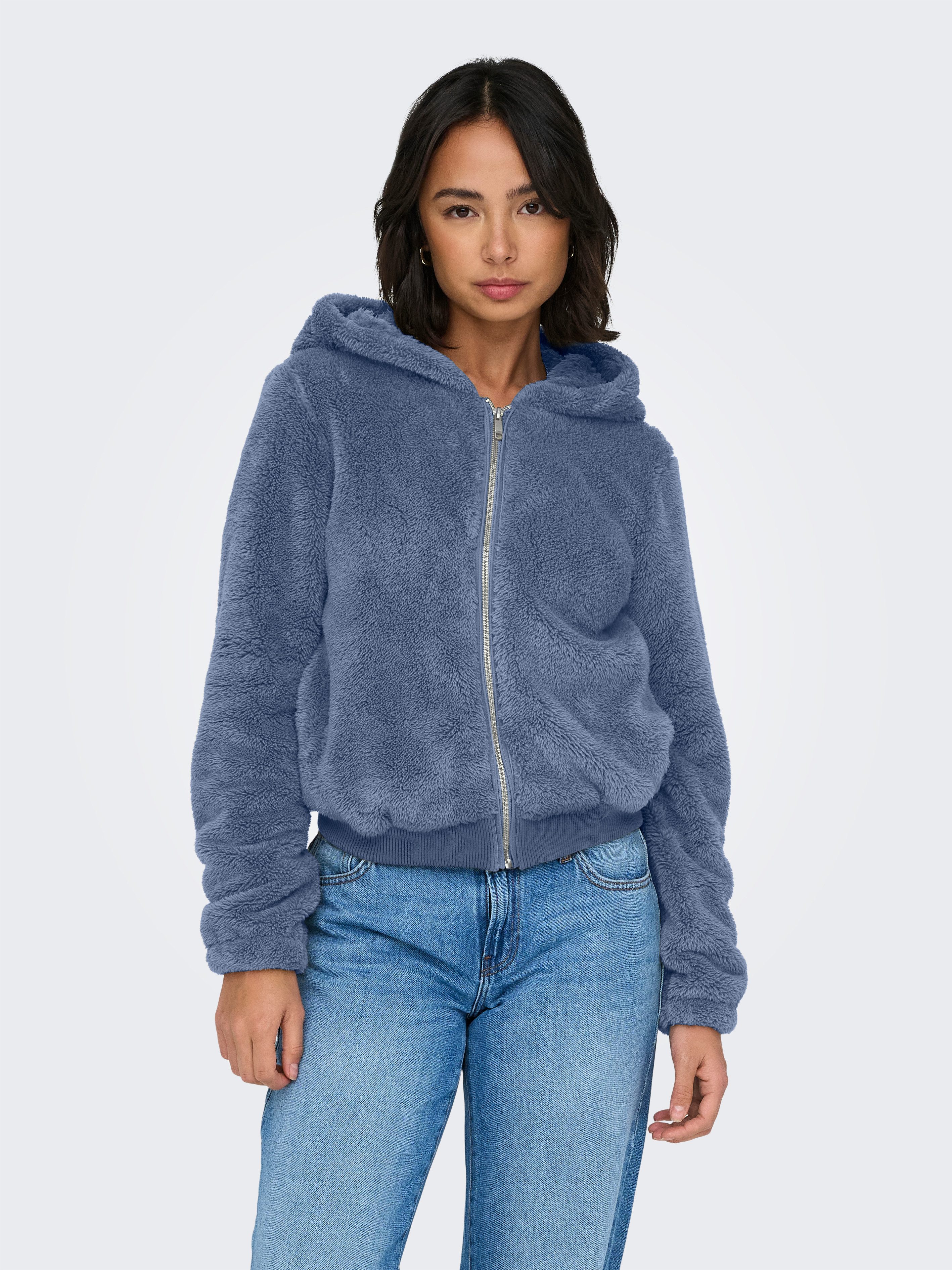 ONLY Kapuzenplüschjacke ONLNEWANNA CONTACT SHERPA JKT OTW NOOS günstig online kaufen