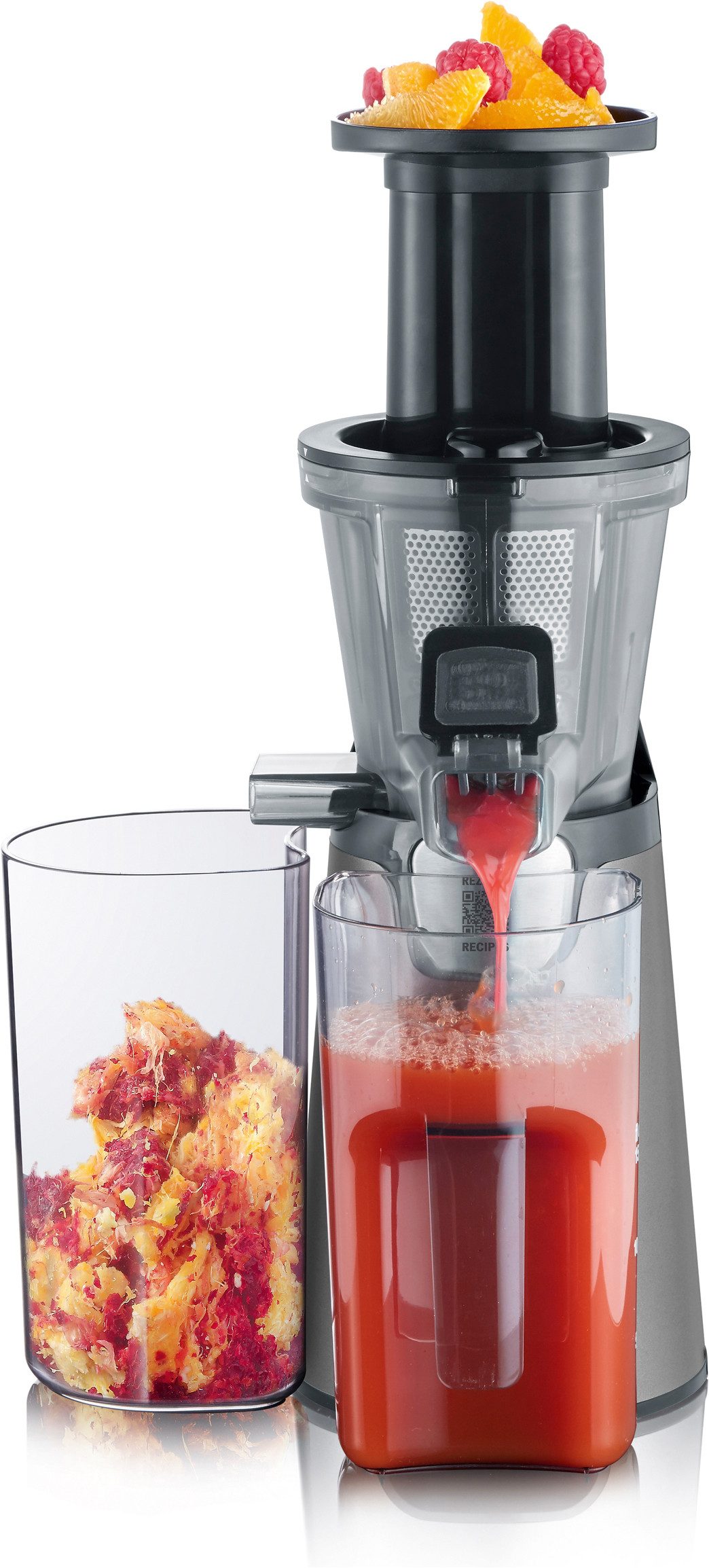 Severin Slow Juicer ES 3571, 150 W, für Säfte, Sorbets, Marmelade uvm., mit Easy-Clean Konzept