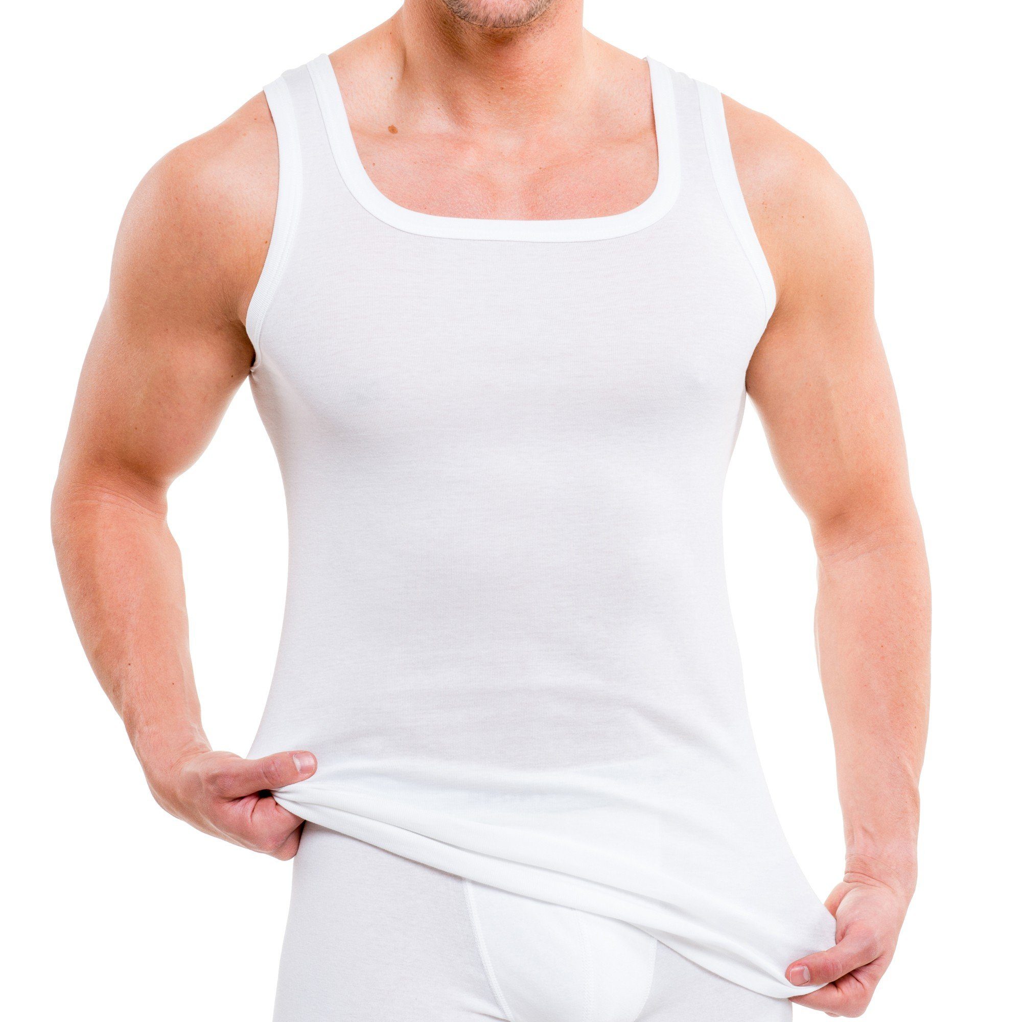 HERMKO Unterhemd 16025 Herren Tank Top angenehm weich Dank Modal exclusive günstig online kaufen