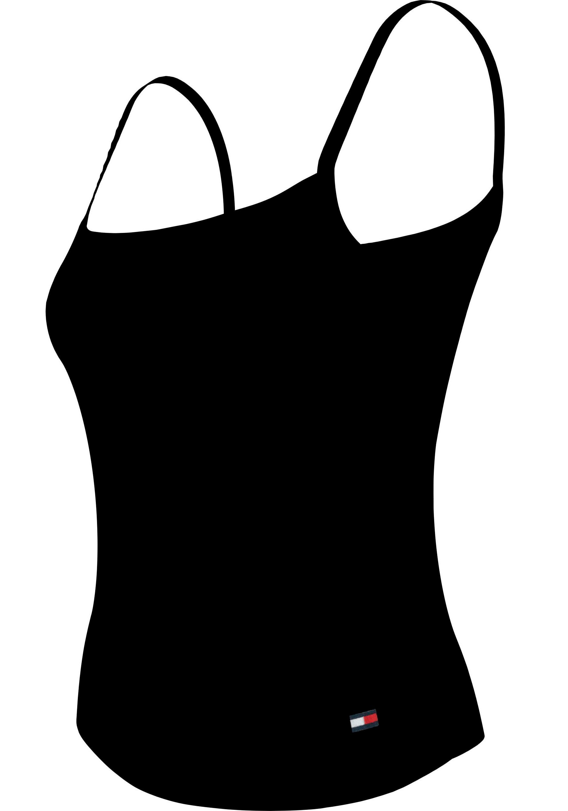 Underwear (Packung, Hilfiger Spaghettitop mit 2 2er-Pack) Hilfiger PACK CAMI Tommy Logo-Flag Black/Misty_Blush Tommy