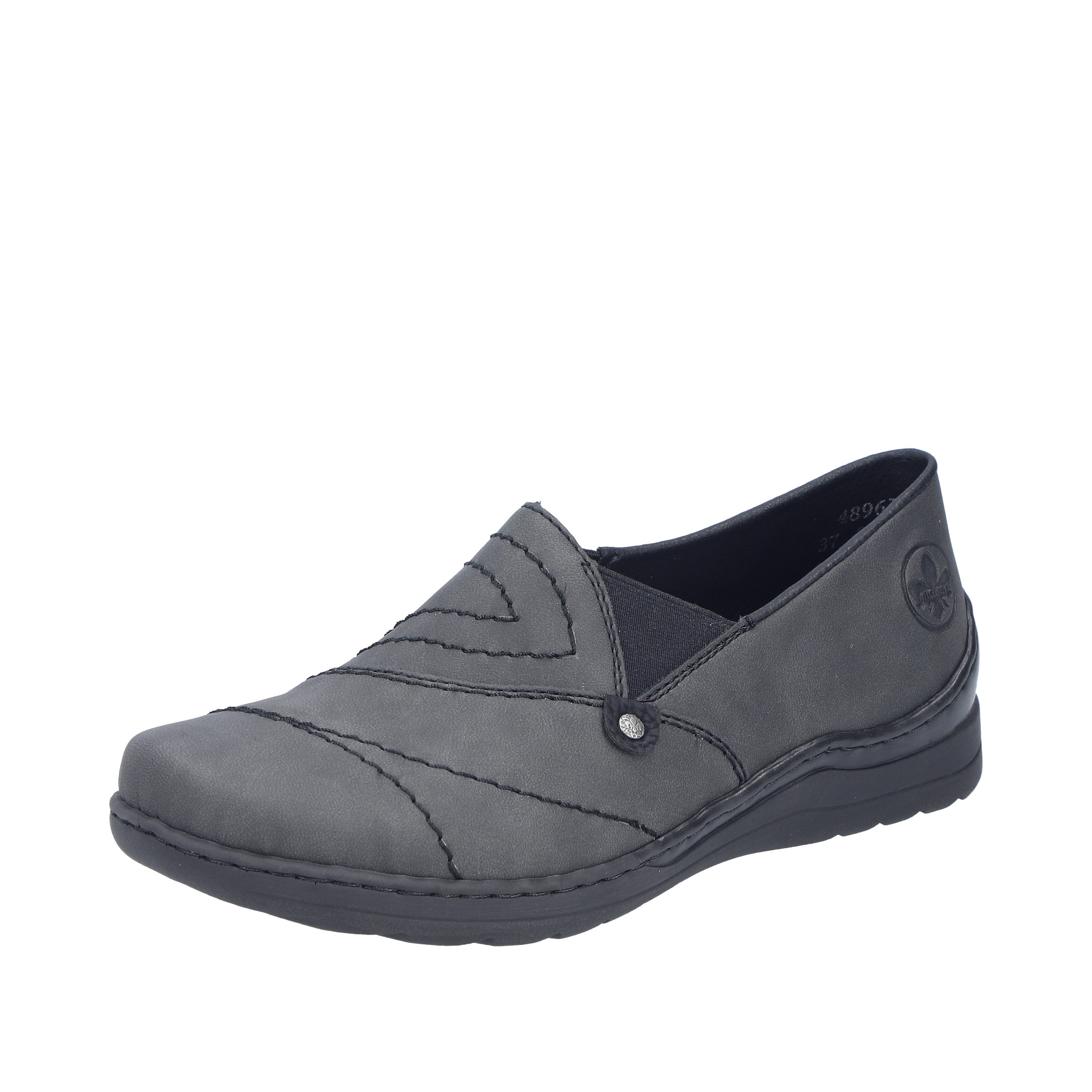 Rieker Slipper Halbschuh, Schlupfschuh mit Ziernaht und Gummizug günstig online kaufen