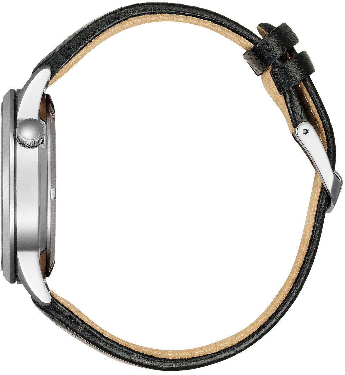 Citizen Automatikuhr NH9131-14E, Armbanduhr, Herrenuhr, Damenuhr, offene Unruh, Lederarmband