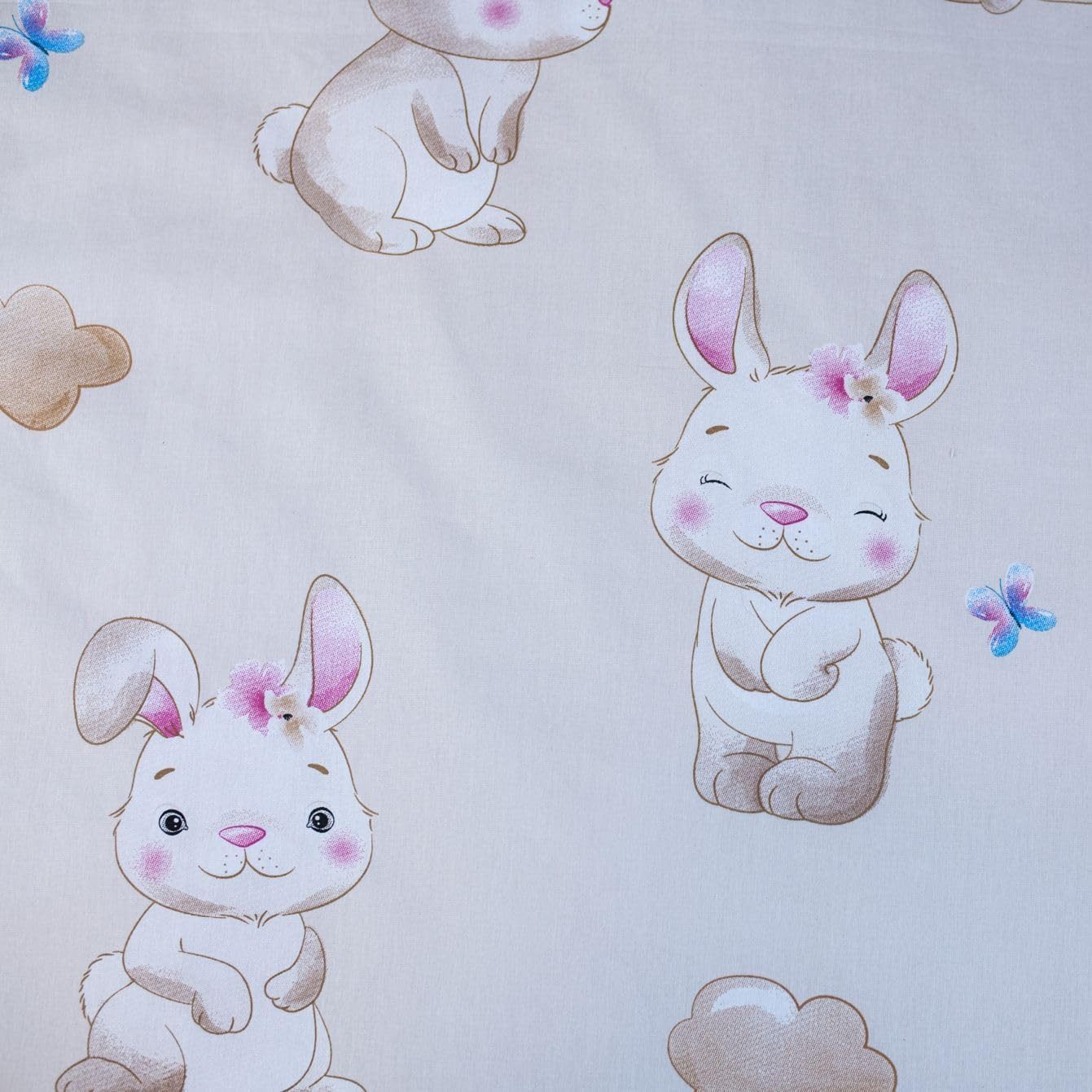 Jerry Fabrics Kinderbettwäsche Jerry Fabrics Babybettwäsche Set Bunny Star Baby 100x135 cm 40x60 cm – Bild 3 von 3