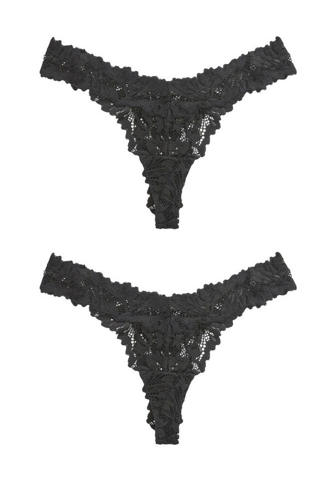 Next String 2er-Pack Comfort Spitzenslips, Tanga (2-St)