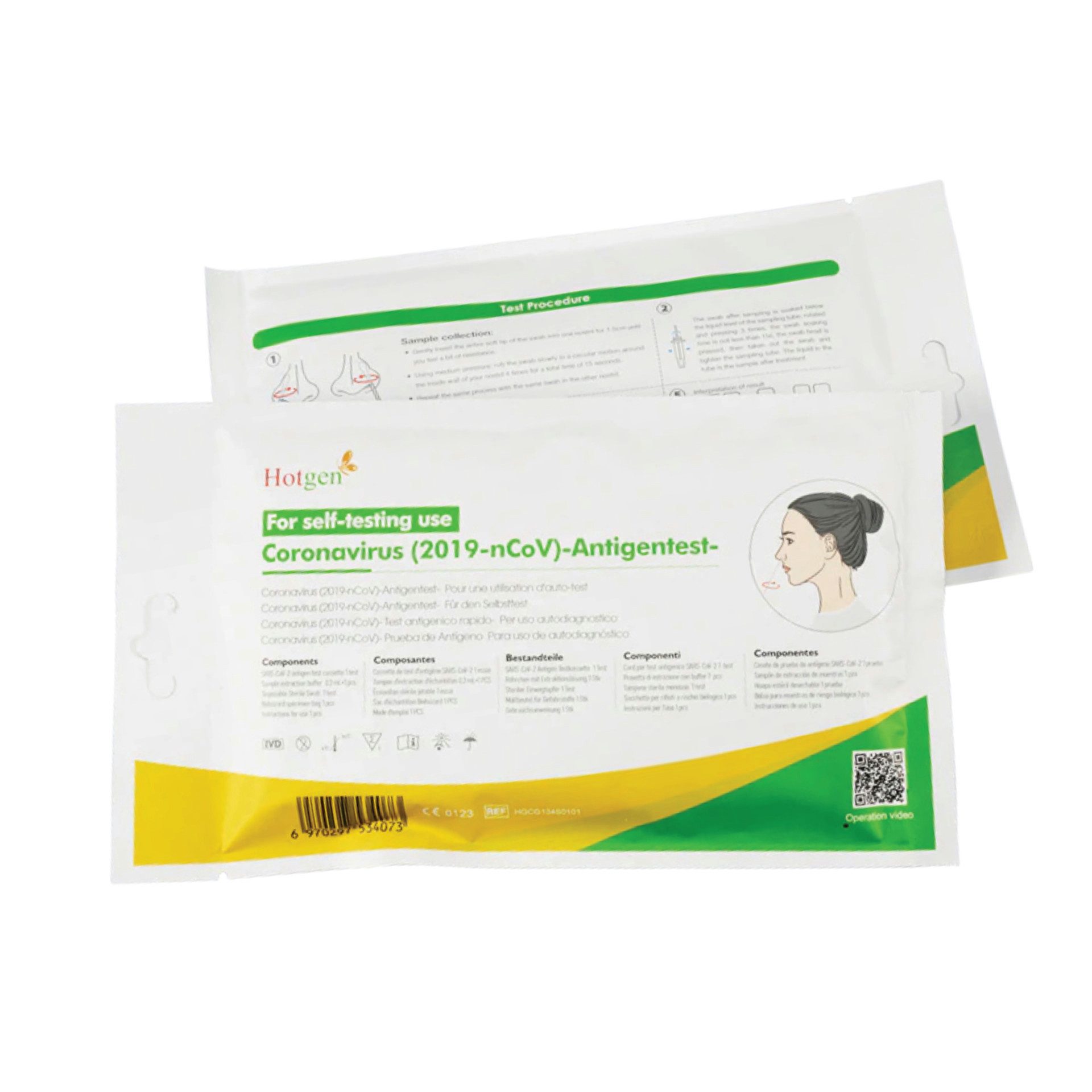 Influenza-Schnelltest Hotgen Corona-Laientest MHD 10/26