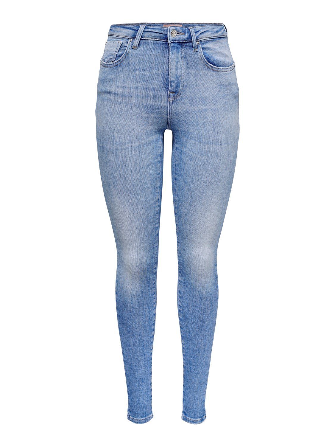 ONLY Stretch-Jeans Only Damen Push-Up Jeans-Hose OnlPower Skinny-Fit Röhrenjeans Denim