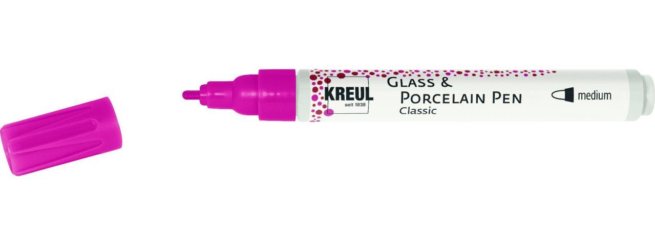 Kreul Künstlerstift Kreul Glass & Porcelain Pen Classic turmalin, 2-4