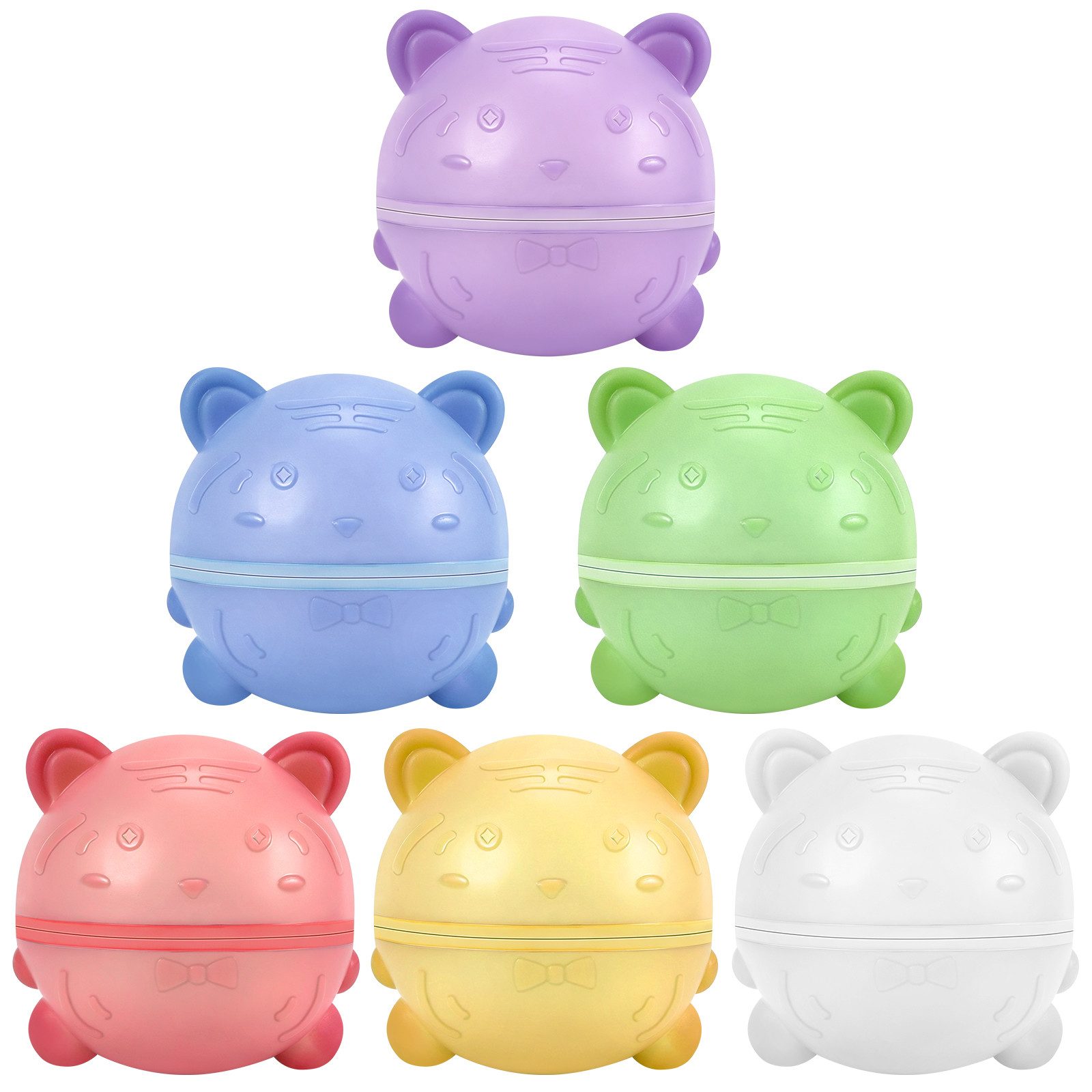 BlingBin Wasserball Wiederverwendbar,Silikon Wasserbomben Selbstschließend magnetische (6er Set, 6-St., (L x B x H): 7,2 x 7,2 x 7,2 cm), für Kinder & Erwachsene, Wasserspielzeuge für Sommer Schlachtspaß