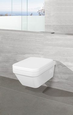 Villeroy & Boch WC-Sitz Architectura, Mit Absenkautomatik und QuickRelease 381 x 449 x 60 mm - Weiß Alpin