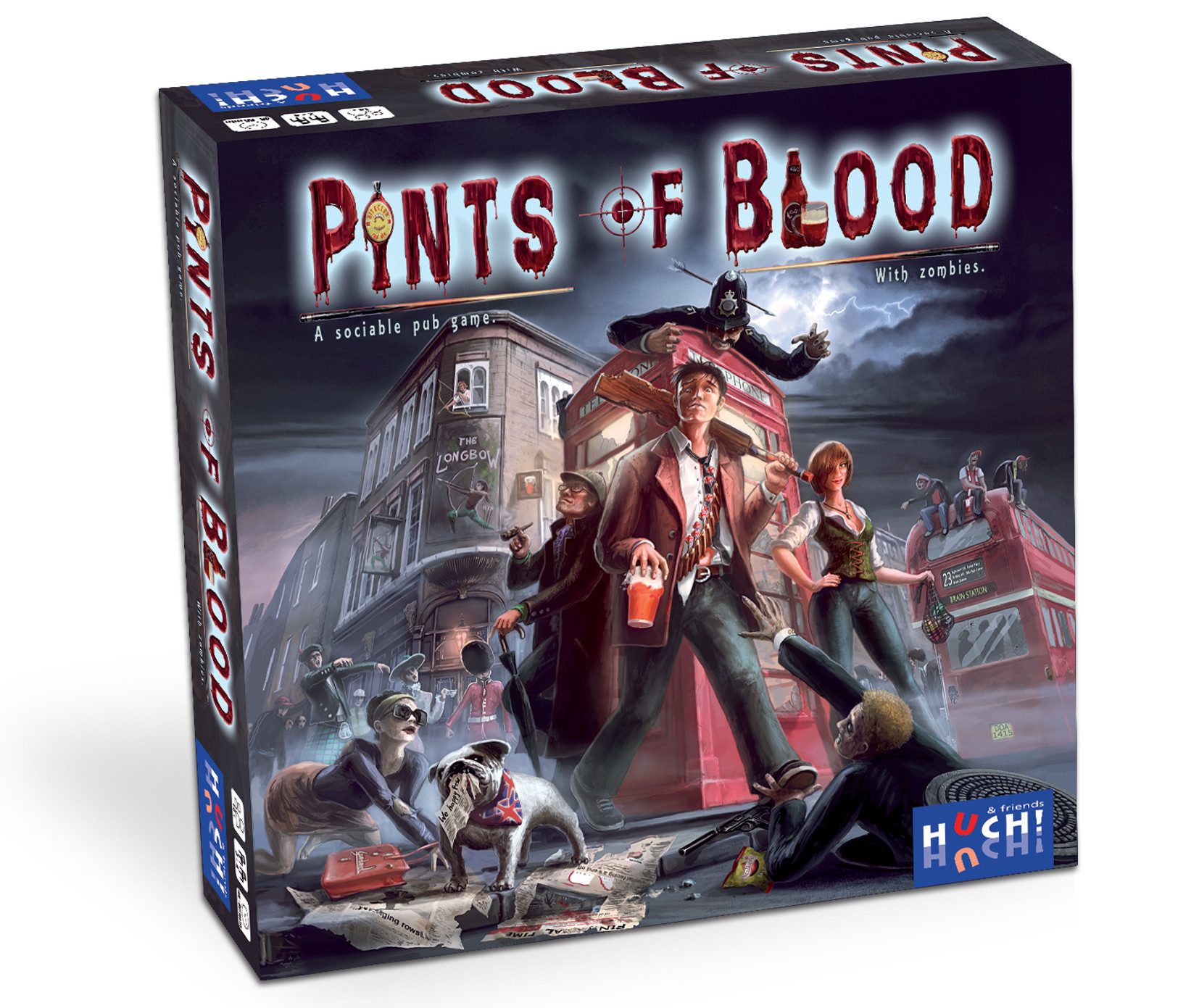 HUCH! Spiel Huch 878847 Pints of Blood,Familienspiel, Brettspiel