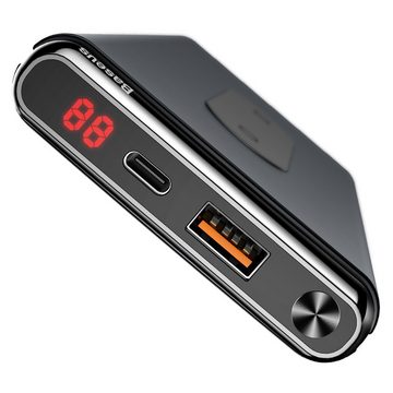 Baseus Schnellladestation Powerbank 10000mAh 5W USB-C Ports schwarz Wireless Charger