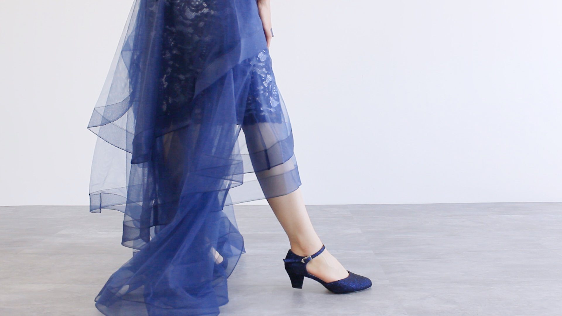 White Lady 850 Softglitter - weite Pumps Slingpumps