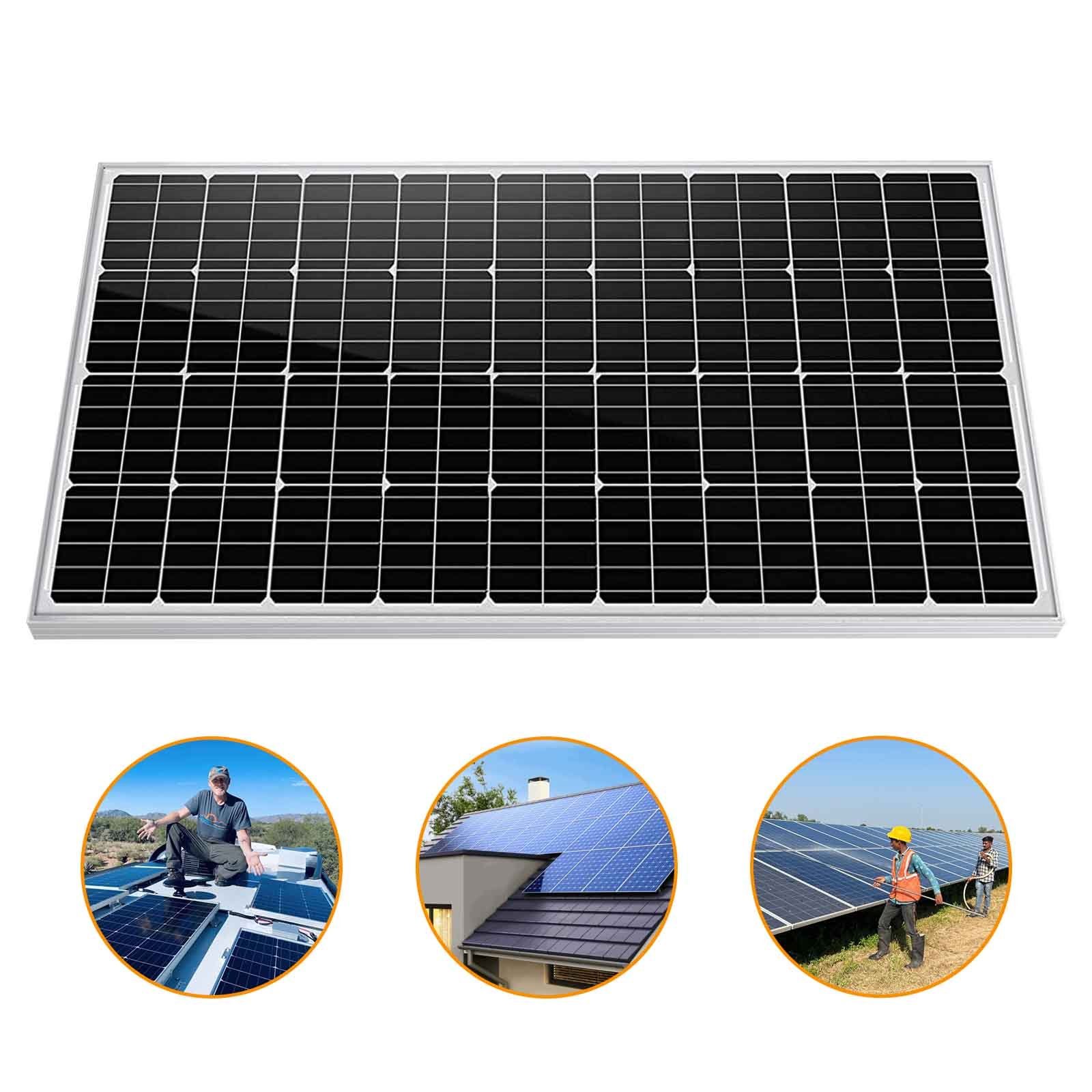 GLIESE Solarmodul 12V Mono Solarpanel 100W 150W 200W 300W Watt für Balkonkraftwerk, 200 W, Monokristallin, (1 Stück Solarmodul, 1-St., Solarmodul), Erweiterbar durch Serien- und Parallelschaltung