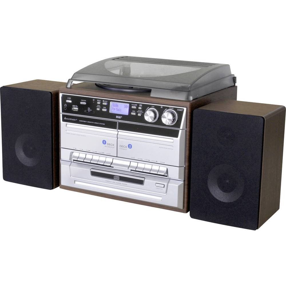 Soundmaster Stereoanlage Stereoanlage (Aufnahmefunktion, Inkl.  Fernbedienung, Inkl. Lautsprecherbox)