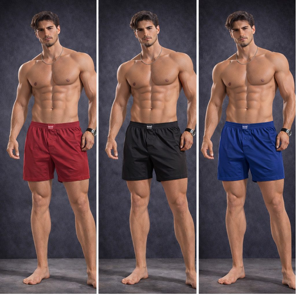 DDOnlineShop Boxershorts Herren Retroshorts Unterhosen Slips (Packung,Spar-Set, 4-St., 4er-Pack) Premium Qualität A1099