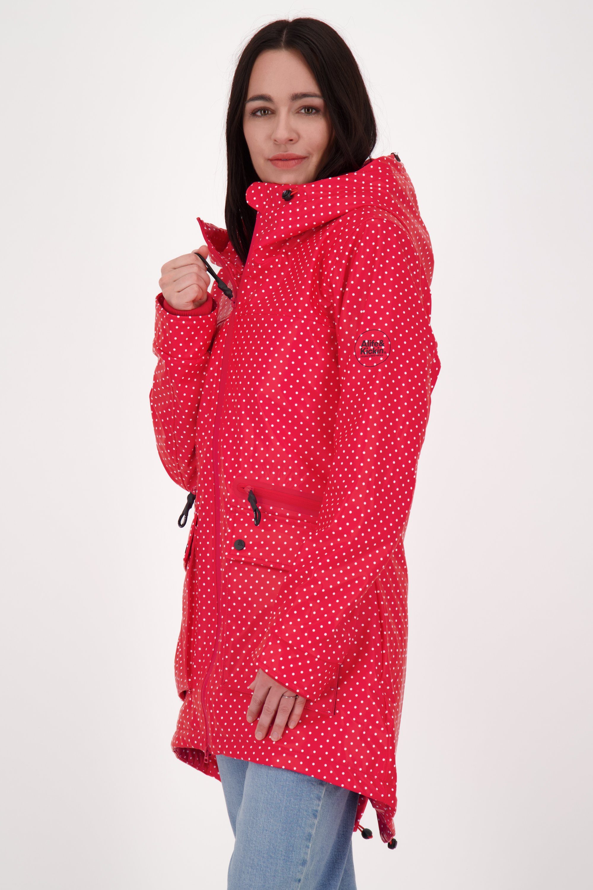 Alife & Raincoat Langjacke Übergangsjacke Kickin AudreyAK B fuchsia Damen