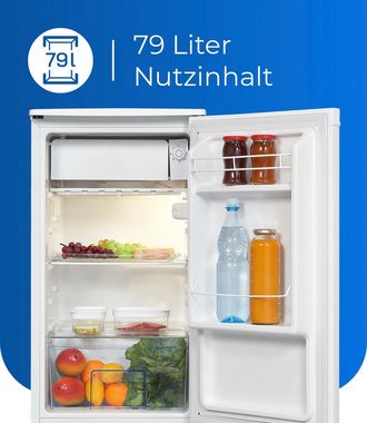 exquisit Kühlschrank KS86-0-090E, 83,5 cm hoch, 44,5 cm breit, 79 L Volumen